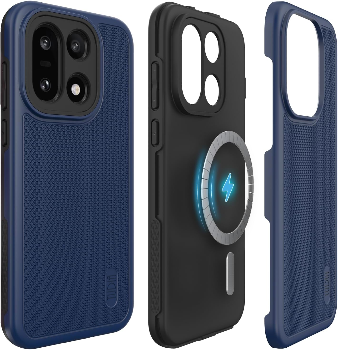 TUDIA Mergegrip [Military Grade] for Oneplus 15 5G Case (2025) &ndash; [Drop Tested] Dual Layer Shockproof Slim Rugged Heavy Duty Tough Protective Phone Case Cover (Black, Basic)