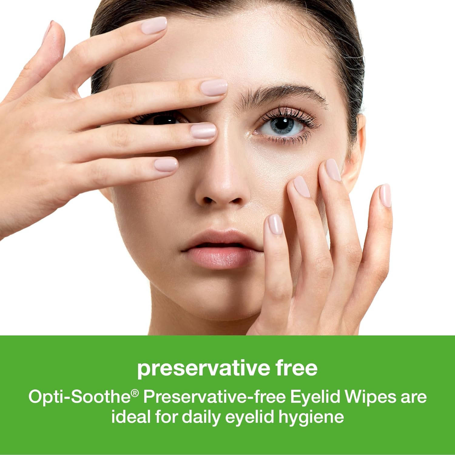 Opti-Soothe Preservative-Free Eyelid Wipes - Moist Towelette for Daily Eyelid Cleaning. Preservative-Free. Soothing, Moisturising, Natural Ingredients image number 5