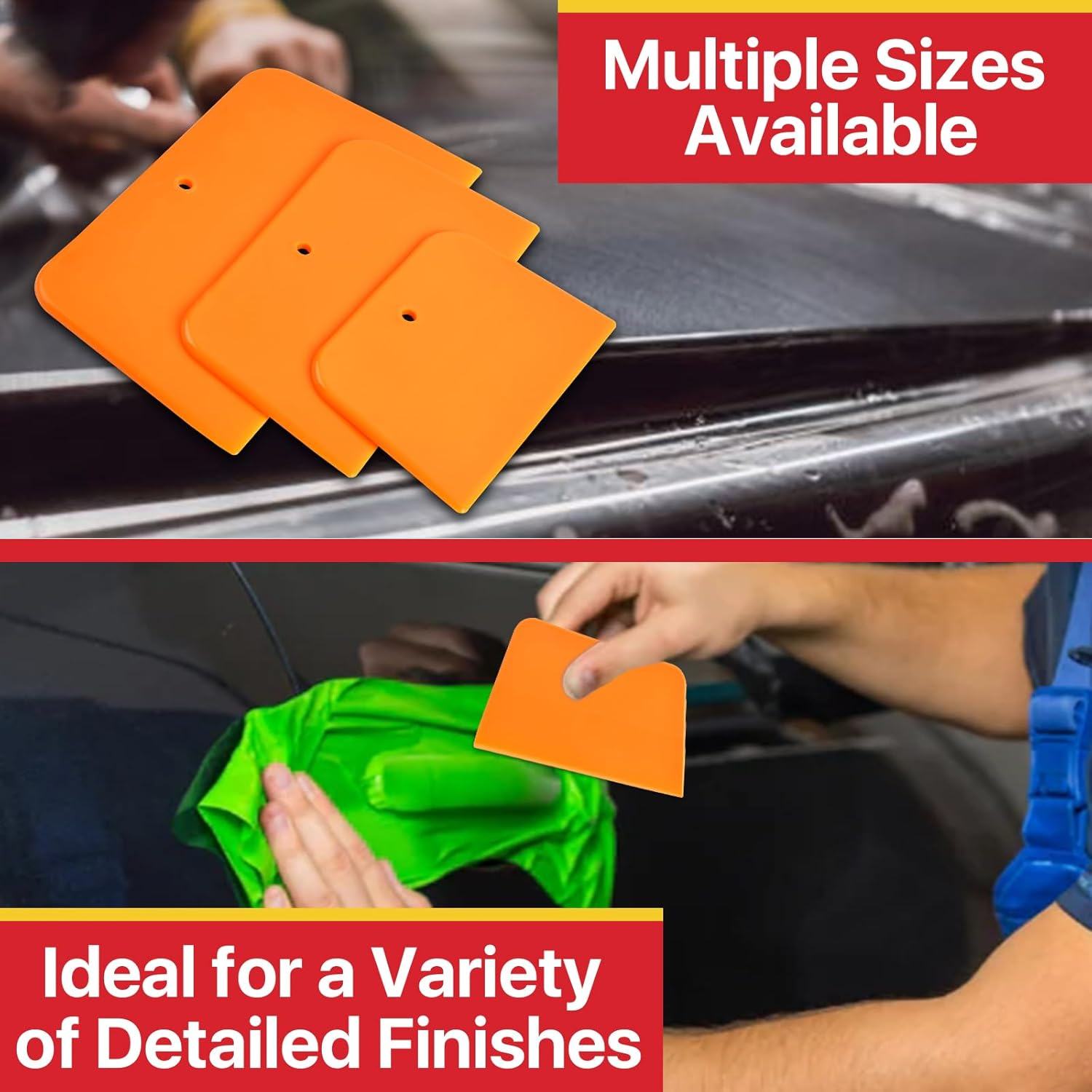 27 Pcs Body Filler Spreaders, 4, 5, 6 Inch Auto Plastic Putties Spreader, Automotive Body Fillers for Applying Fillers, Putties, Glazes, Caulks, Paint image number 5