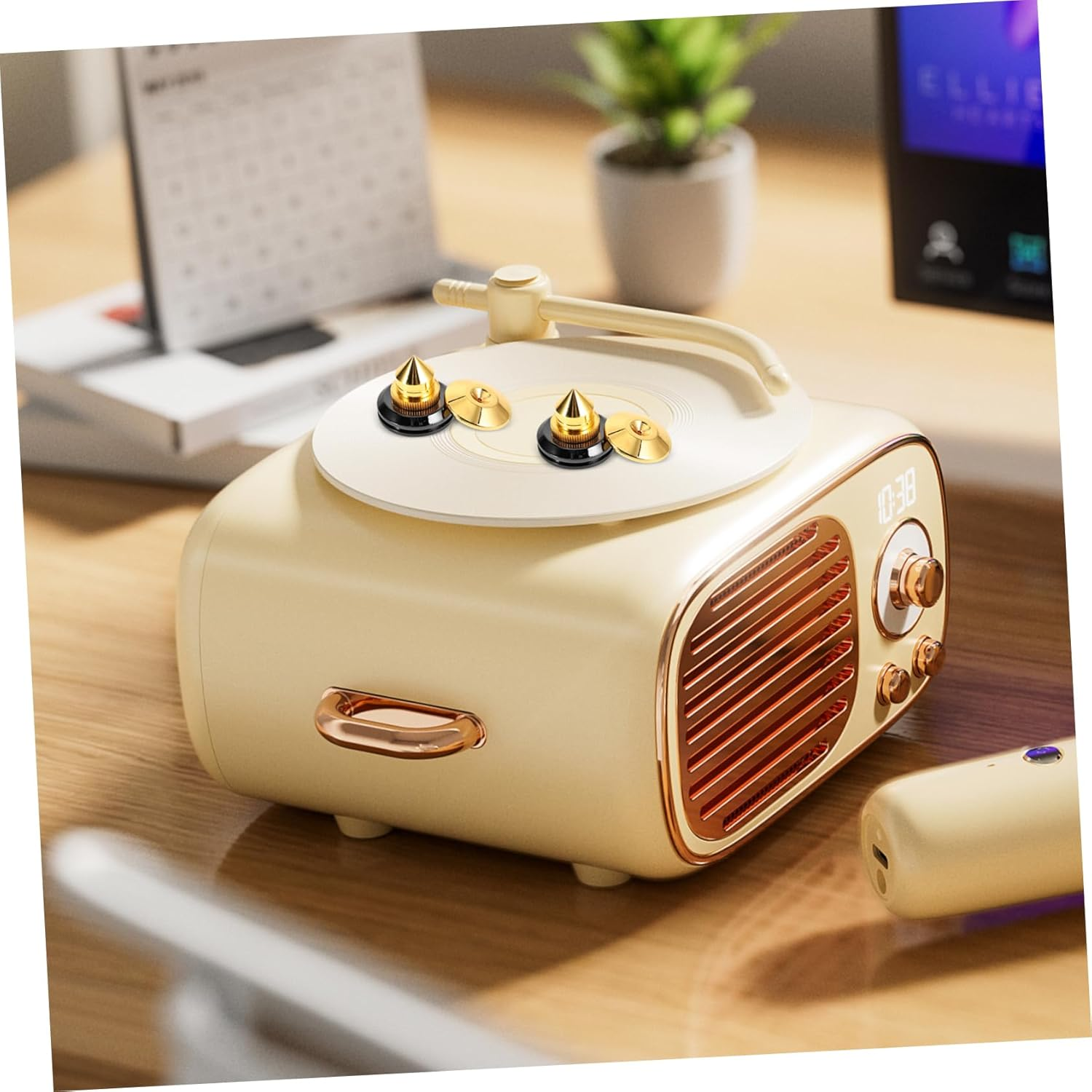 OKUMEYR 4Pcs Loudspeaker Isolation Feet Spike Pads Home Audio Isolation Feet for Speaker Sturdy Base for Speaker Spikes Vibration Reduction