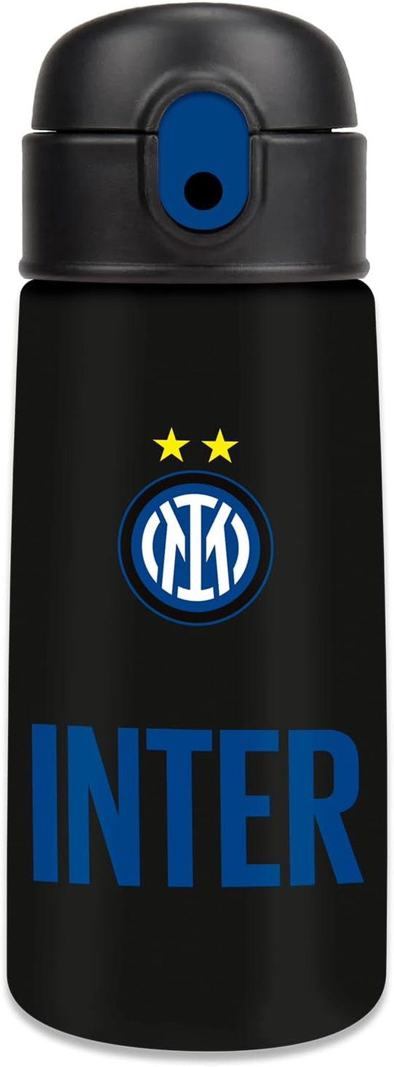 Seven AC Inter Milan Stainless Steel BPA Free 460Ml Silicone Lid Kids Boys Football Gift