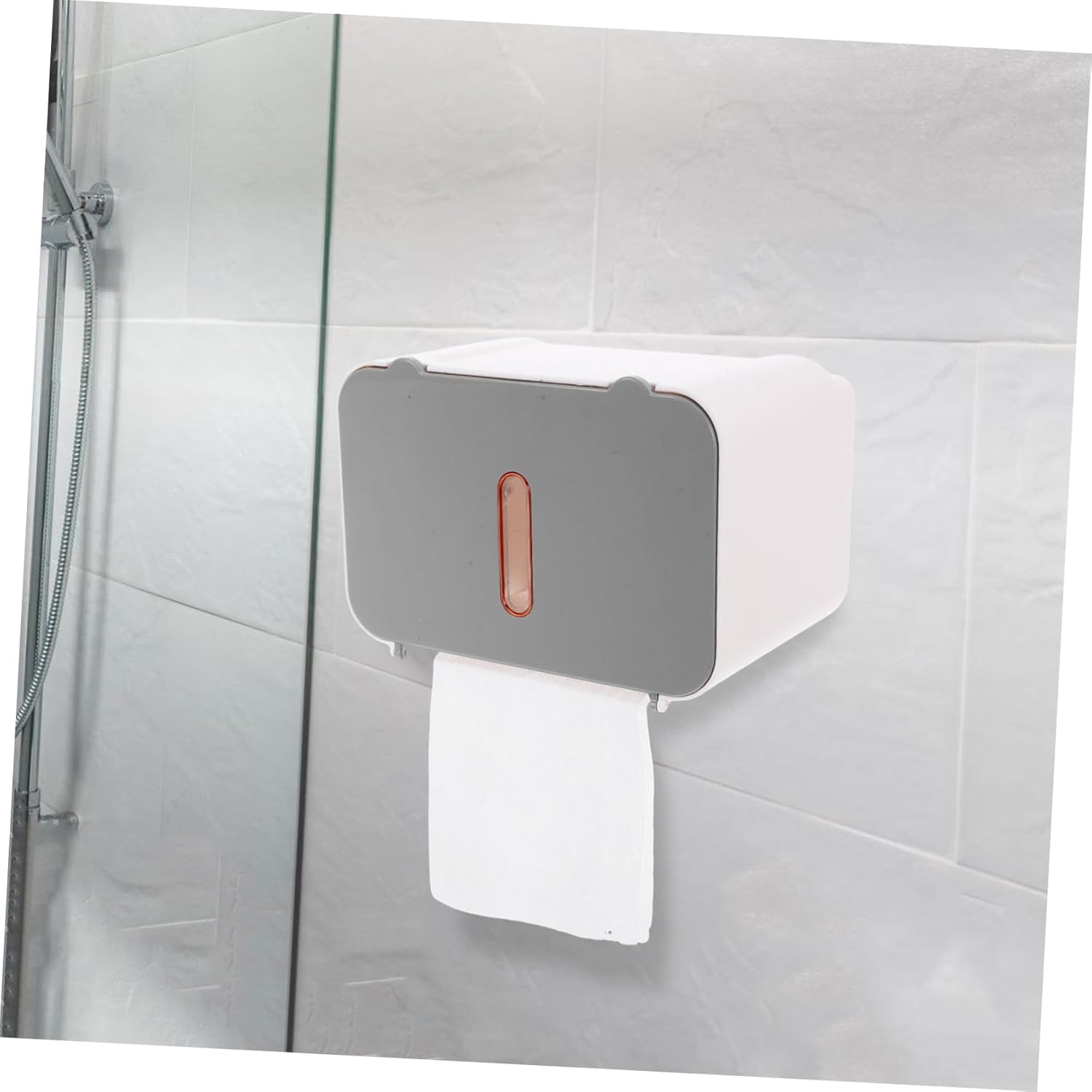 Angoily Bathroom Storage Touchless Paper Towel Dispenser Wall-Mounted Tissue Box Large Capacity image number 5