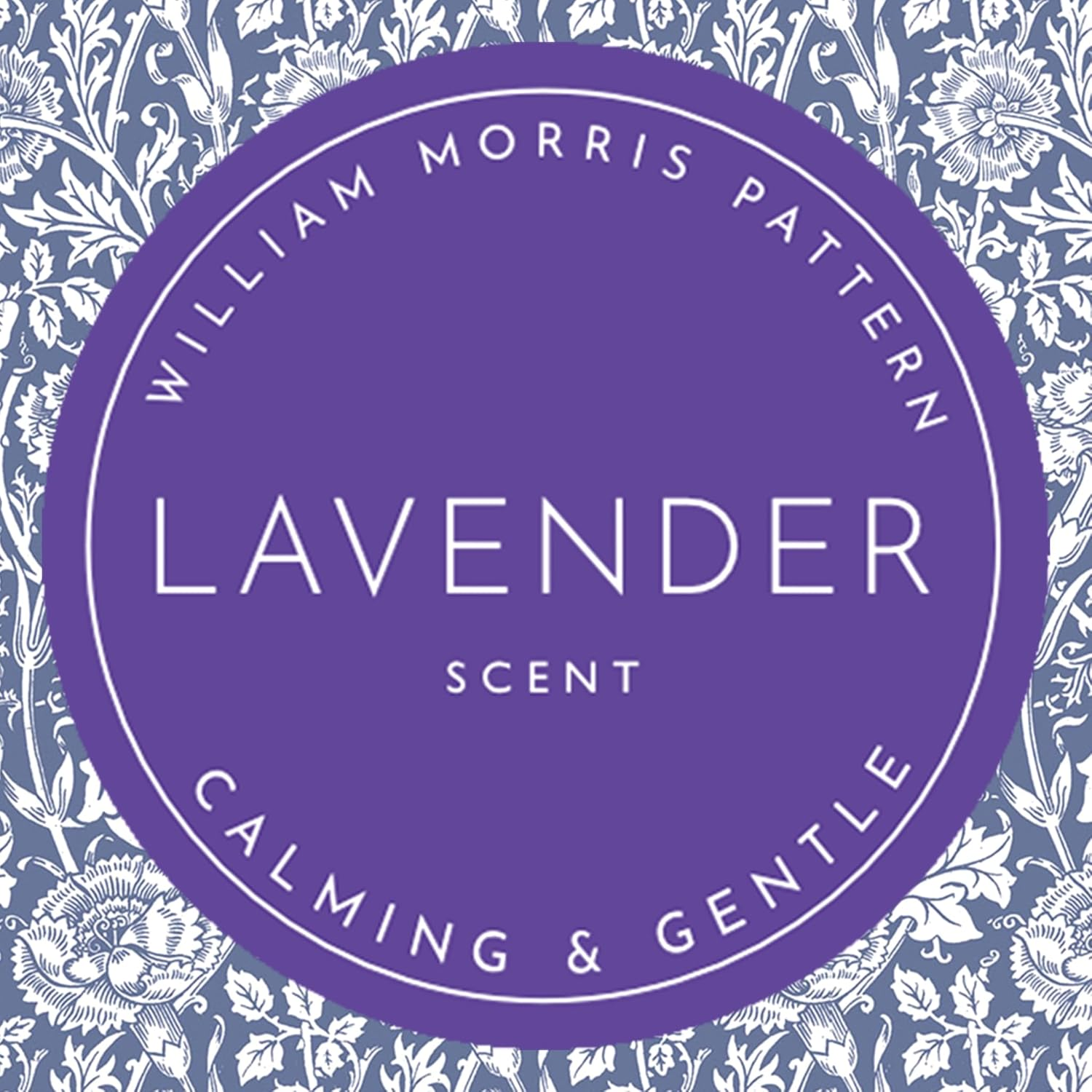 The Master Herbalist LAVENDER Scented Wardrobe Freshener Sachets in a WILLIAM MORRIS Design in BLUE | Pack of 2 image number 3