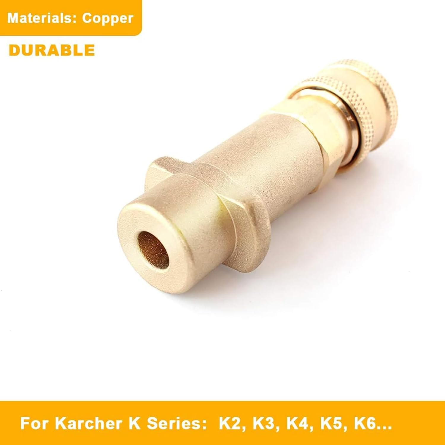 Brass Pressure Washer Gun Adapter with 1/4" Female Quick Connect Fitting,With 5-Pack Nozzles Spray Tips Multiple Degrees,Fit K Archer K Series,Nice with Foam Cannon image number 6