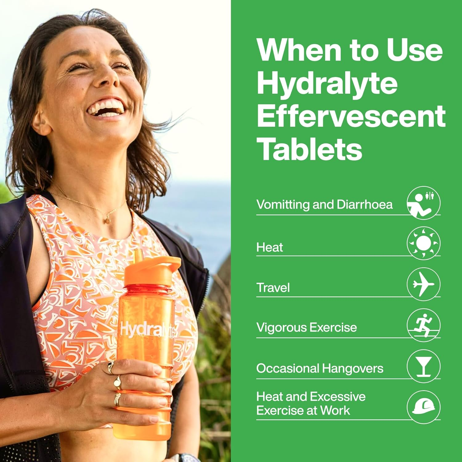 Hydralyte Pineapple Flavoured Effervescent Electrolyte 20 Tablets - Great for Running, Sports & Daily Hydration - Convenient & Self-Dissolving Tablets. image number 1