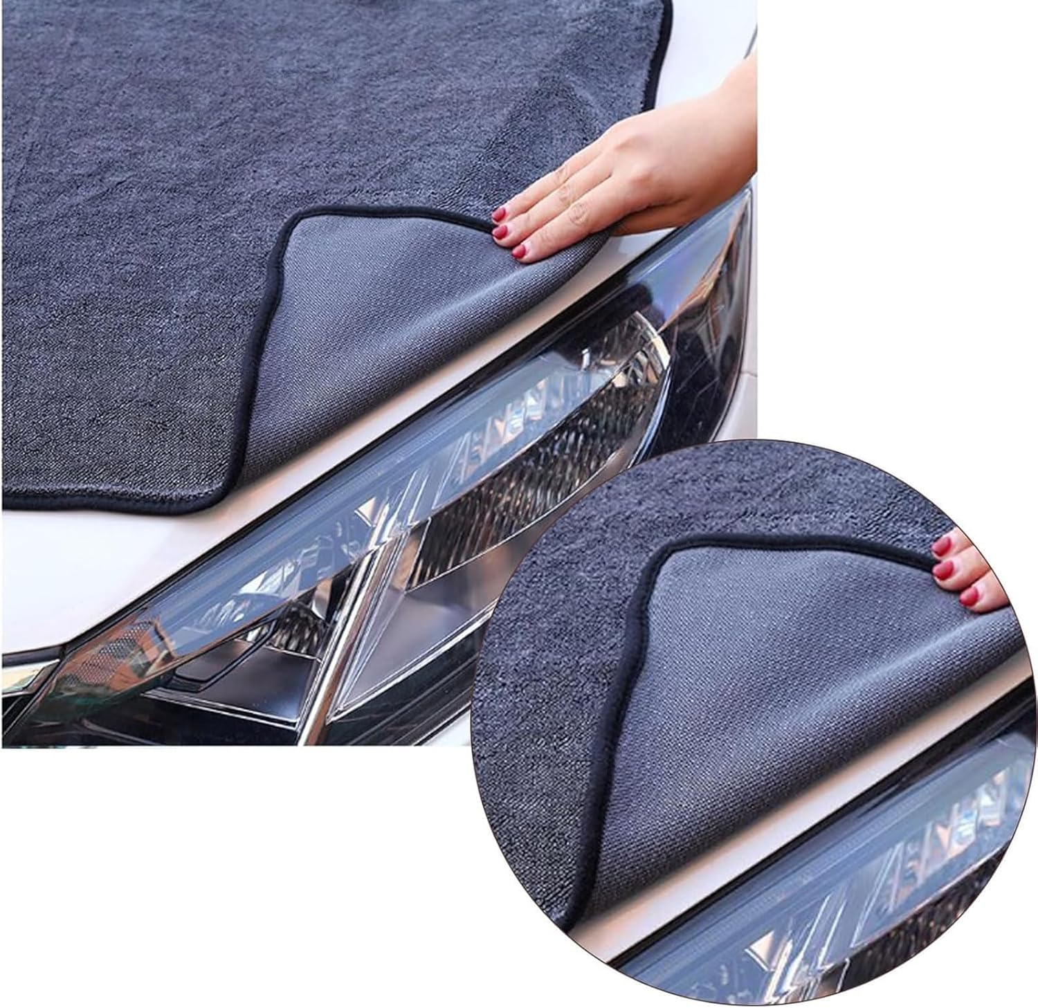 Magicwipe XXL Bathroom Drying Cloth, Shiny Wipes for Car Detailing, Kitchen, Window (3PCS, 40 * 40Cm/ 15.75 * 15.75In)