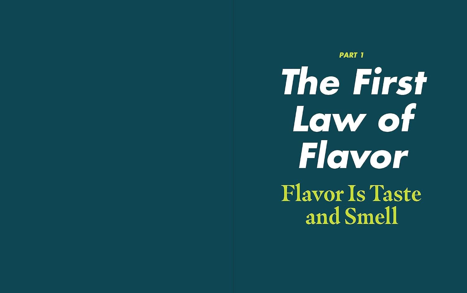 Flavorama: a Guide to Unlocking the Art and Science of Flavor