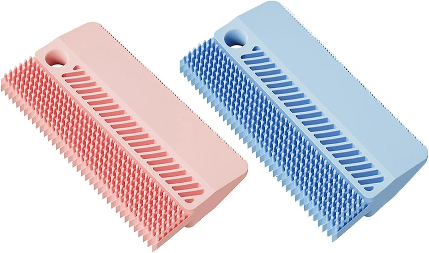 Silicone Pet Hair Remover Brush Lint Comb, 2Pcs Silicone Lint Comb Deshedding Brush for Dogs and Cats, Pet Dog Cat Hair Remover for Carpet image number 6
