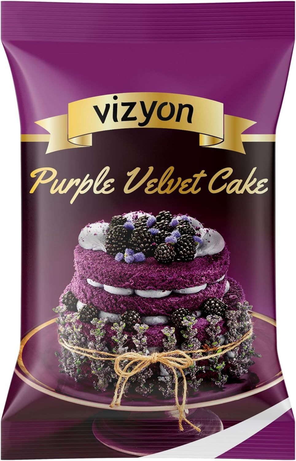 Vizyon Velvet Cake Mix 1 Kg, Orange - Black image number 2