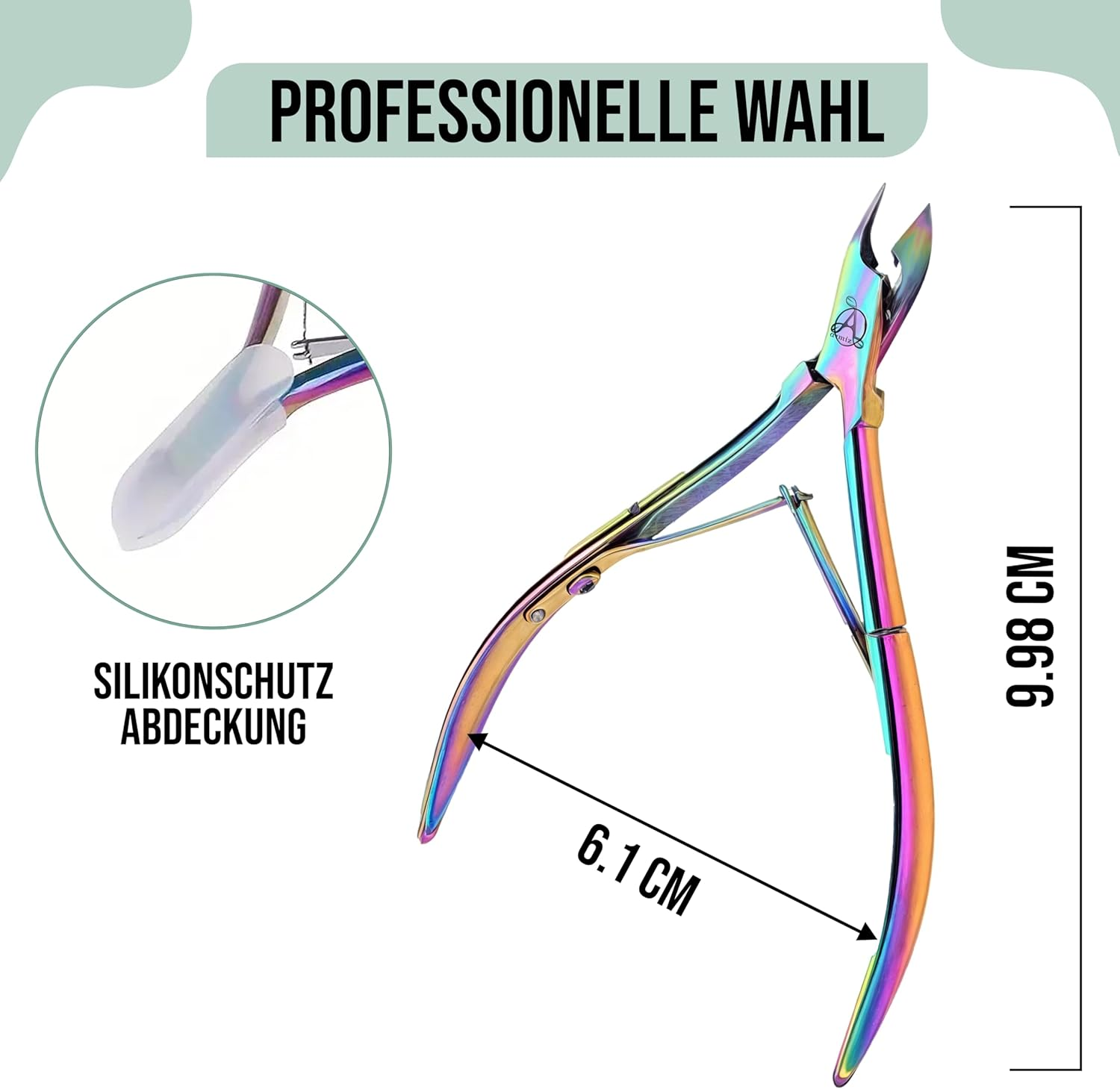 ARMIZ Multi-Color Cuticle Nipper Stainless Steel Professional Cuticle Cutter for Manicure and Pedicure - Cuticle Remover Tool with Sharp Blade to Trim Tough Dead Skin, and Hangnails image number 3