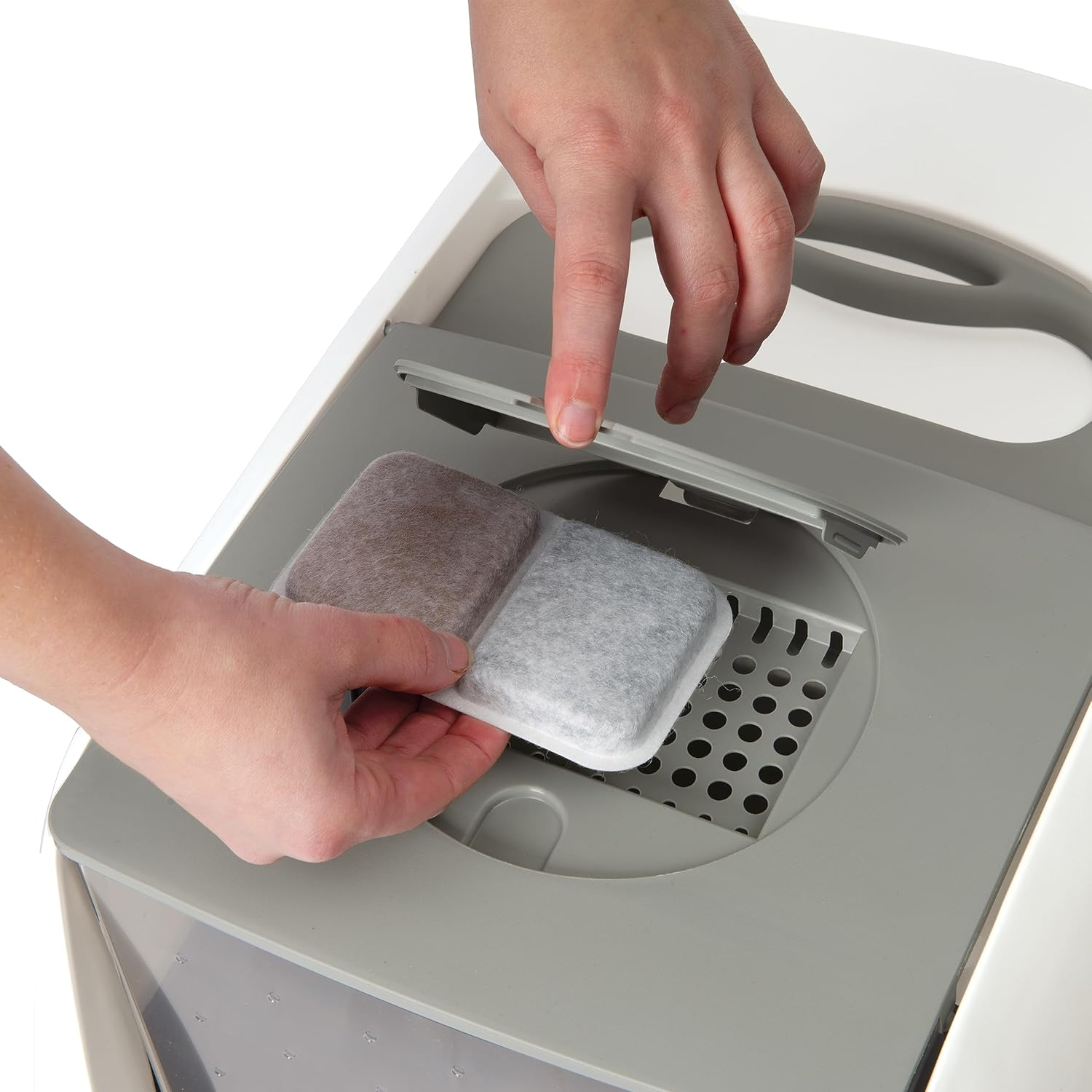 Catit Airsift Dual Action Pad, Odour Pad Cat Litter Trays, Pack of 2 image number 5