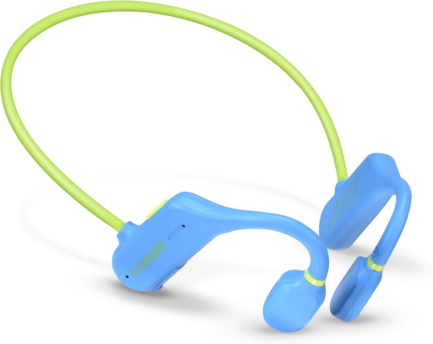 Kids Headphones, Wirelss 5.3 Air Conduction Open Ear Headphones Lightweight Kids IPX5 Waterproof with Microphone for School, Home and Outdoor-Blue image number 1