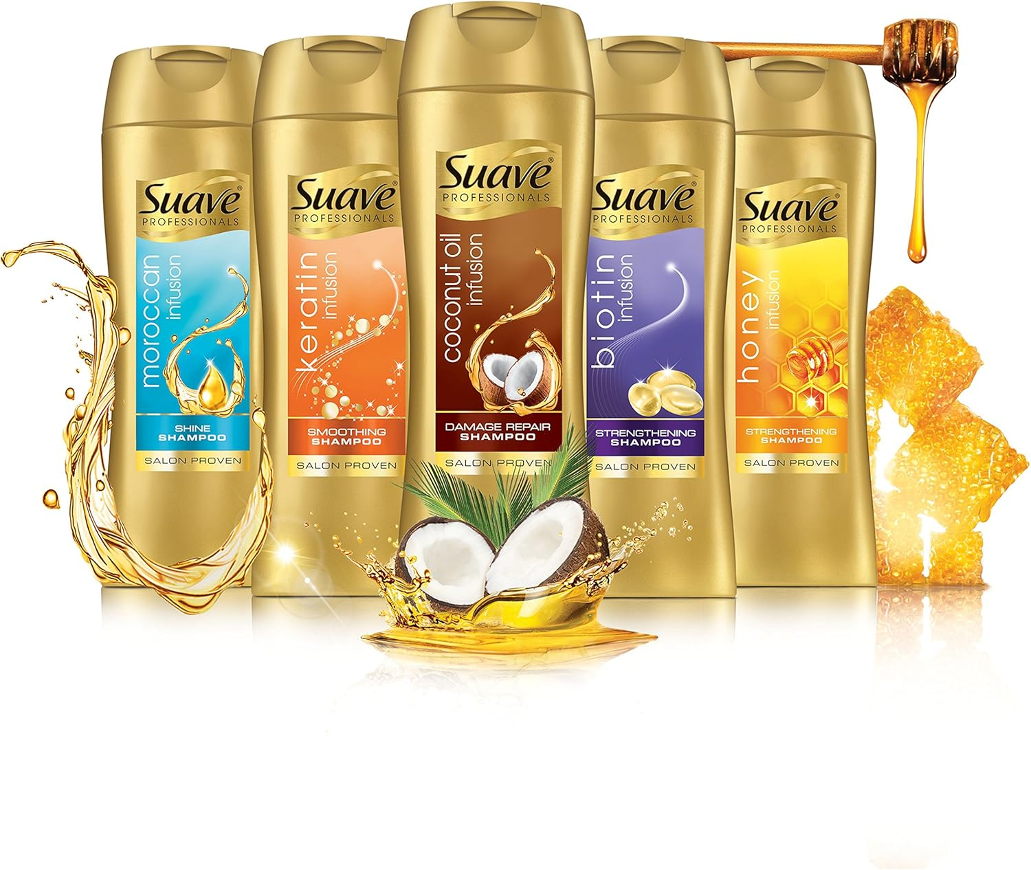 Suave Professionals Shine Shampoo Moroccan Infusion 12.6 Oz image number 6