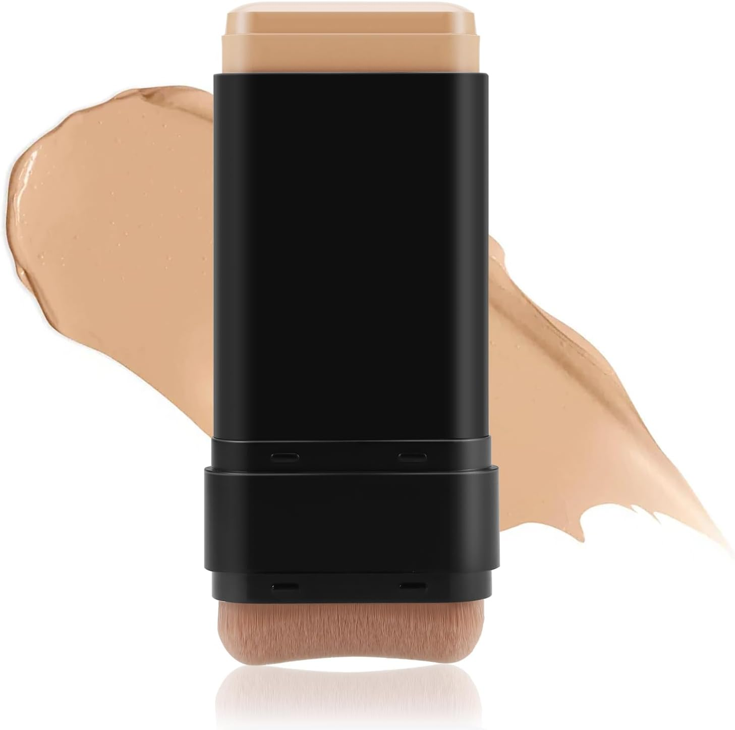 Boobeen Full Coverage Foundation Stick, Cream Foundation Makeup with Brush, Longwear Concealer and Contour Stick with Matte Finish to Cover Blemishes