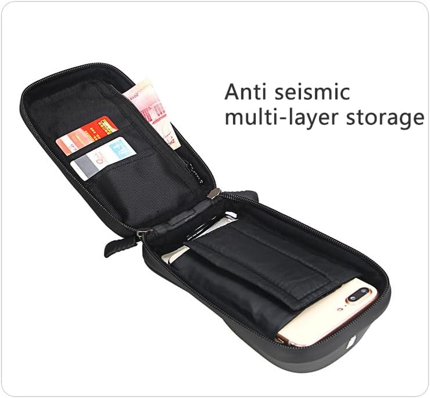 Bike Bag Waterproof and Wear Resistant Bicycle Front Frame Bag with TPU Touch Screen for Mountain Road Bike Cycling Bike Phone Holder Fit Smartphone below 7'' image number 6