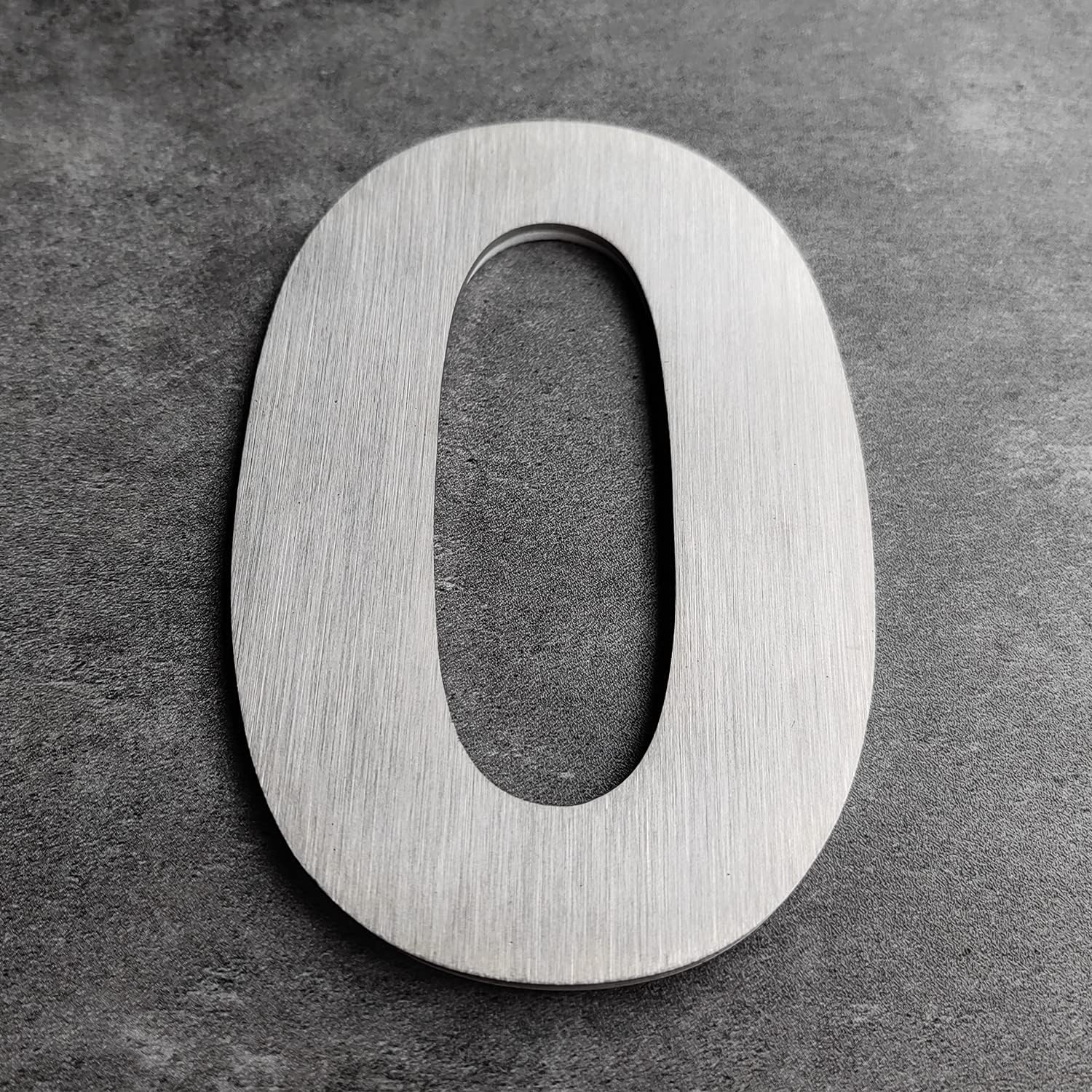 House Number- 5 Inch Stainless Steel Mailbox Numbers, Self-Stick Address Number, Silver/Number 9 image number 6