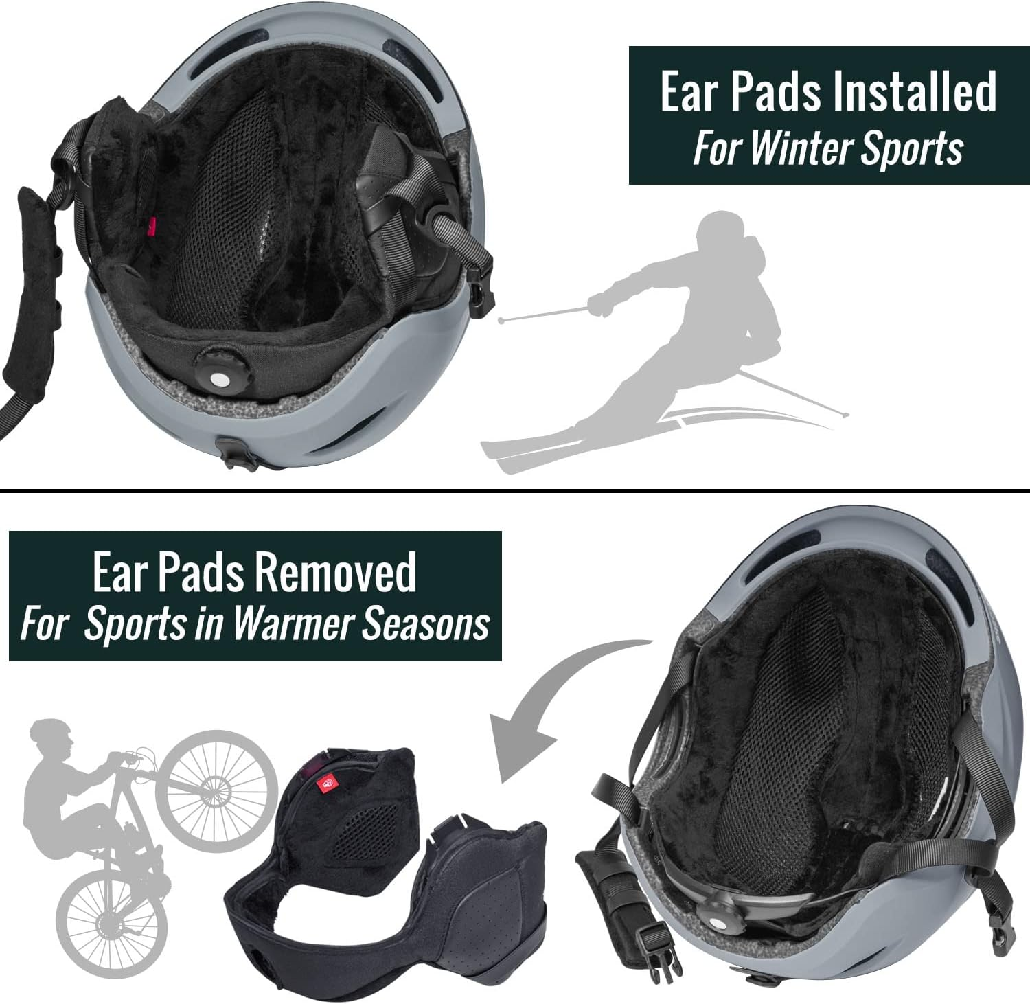 Ski Helmet, Snowboard Helmet Snow Sports Helmet, Audio Compatible and Lightweight, ASTM Certified Helmet for Men, Women and Youth image number 3