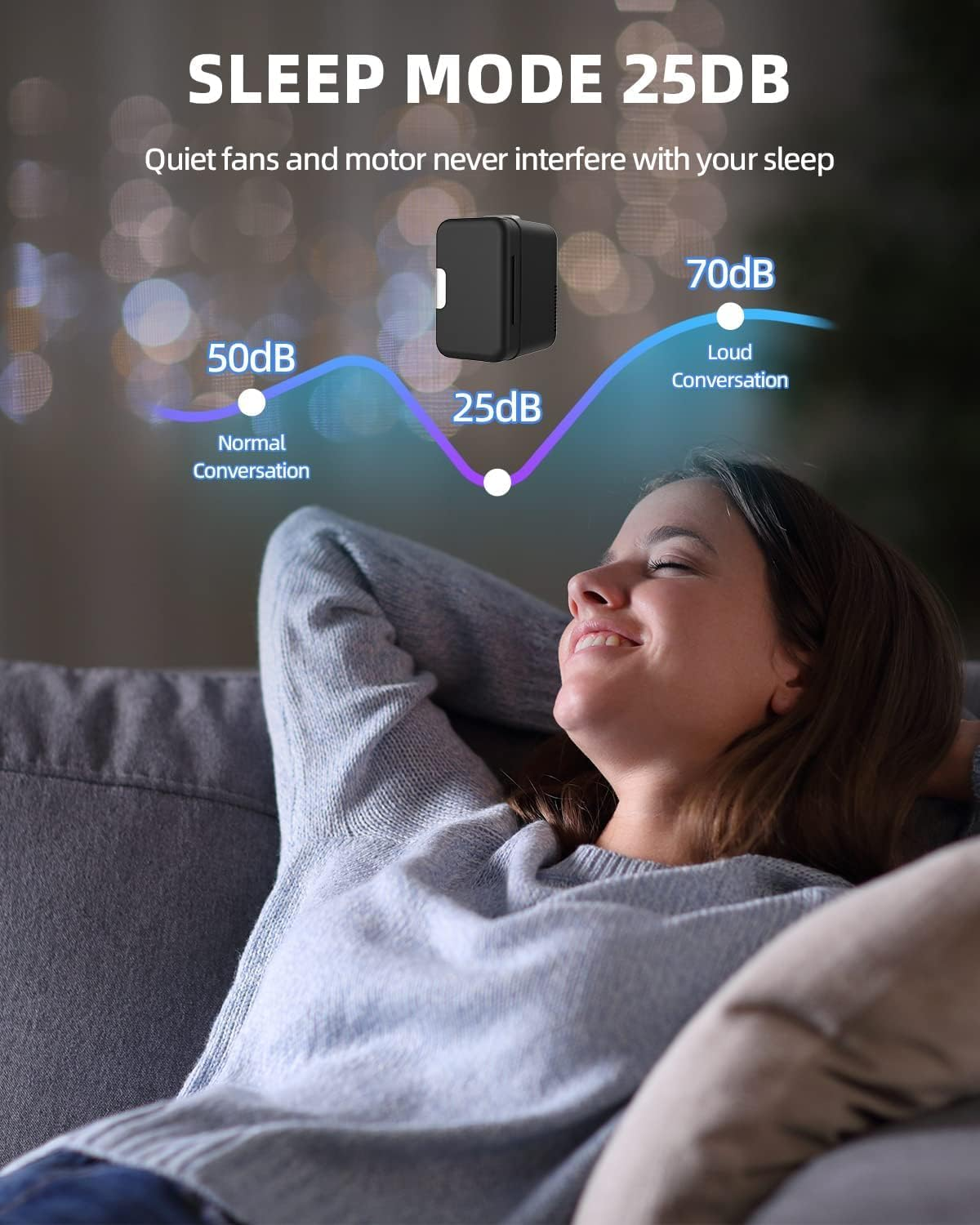 4L Portable Mini Fridge Compact Personal Fridge Car Refrigerator, Black image number 3