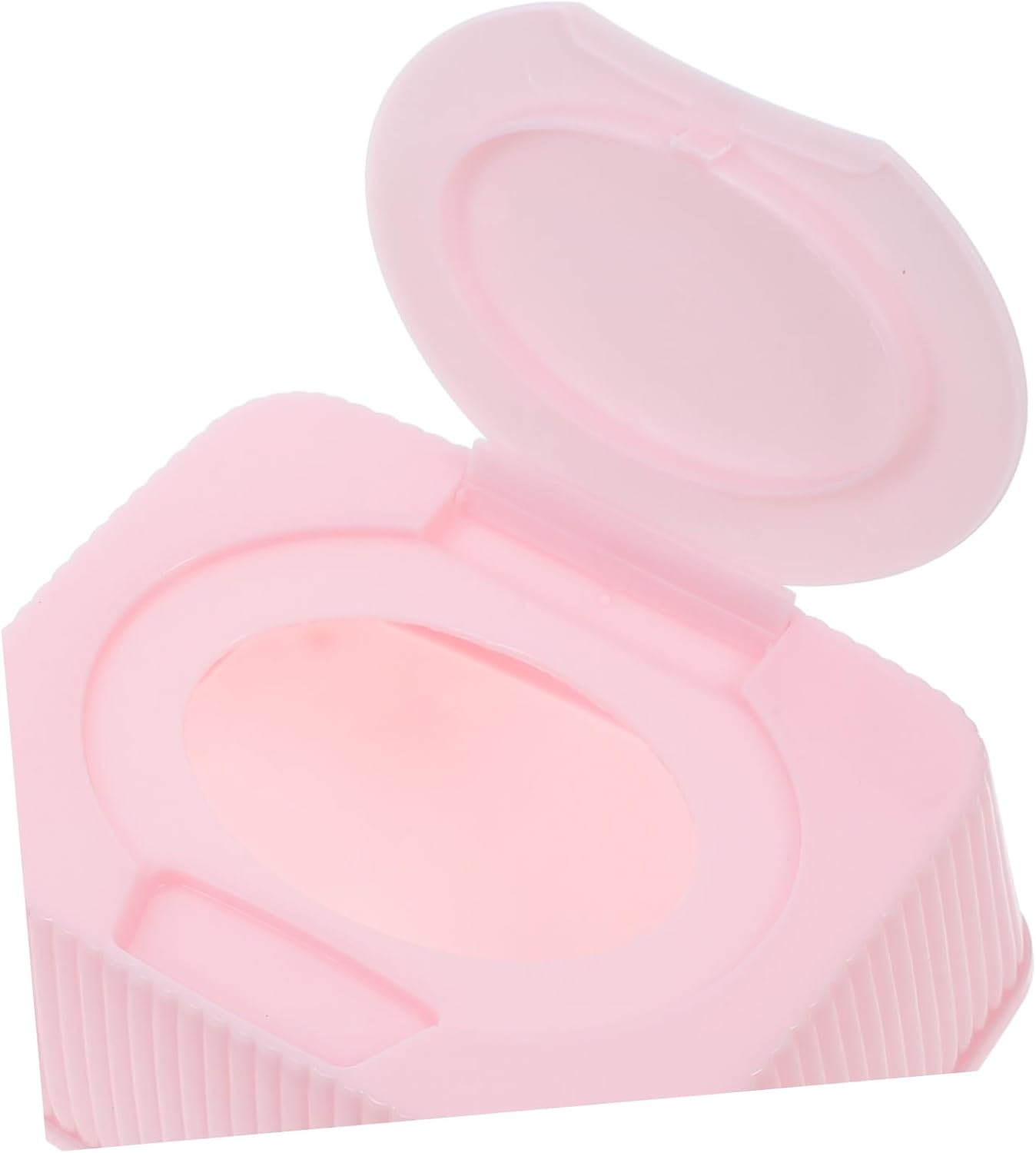 Baby Wipes Dispenser and Wet Tissue Box Plastic Storage Container Flip Lid Dustproof Design for Nursery Bathroom Travel, Pink image number 3