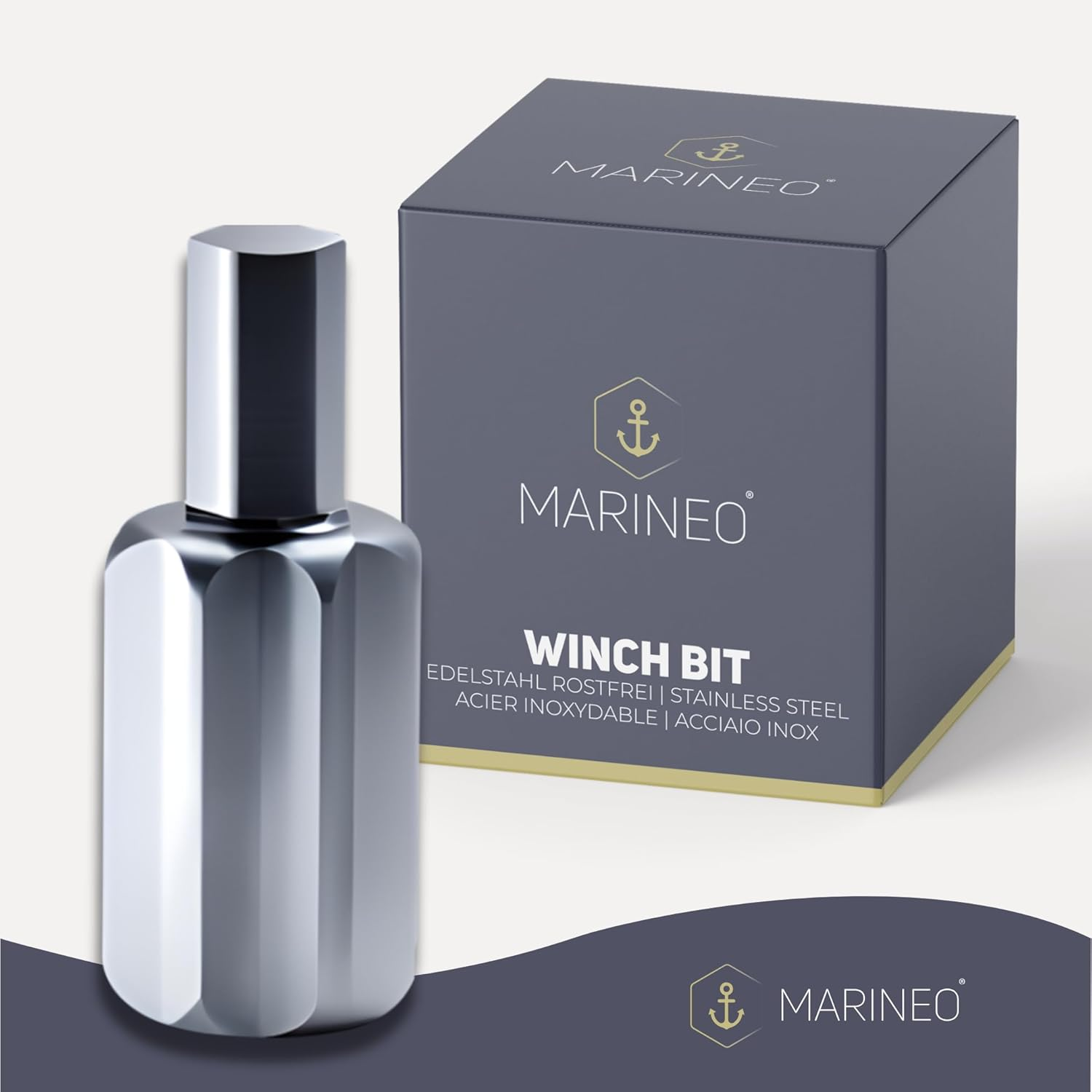 MARINEO Winch Bit - Winch Adapter for Cordless Screwdriver, Drill, Cordless Screwdriver for Electric Winch, Stainless Steel image number 3