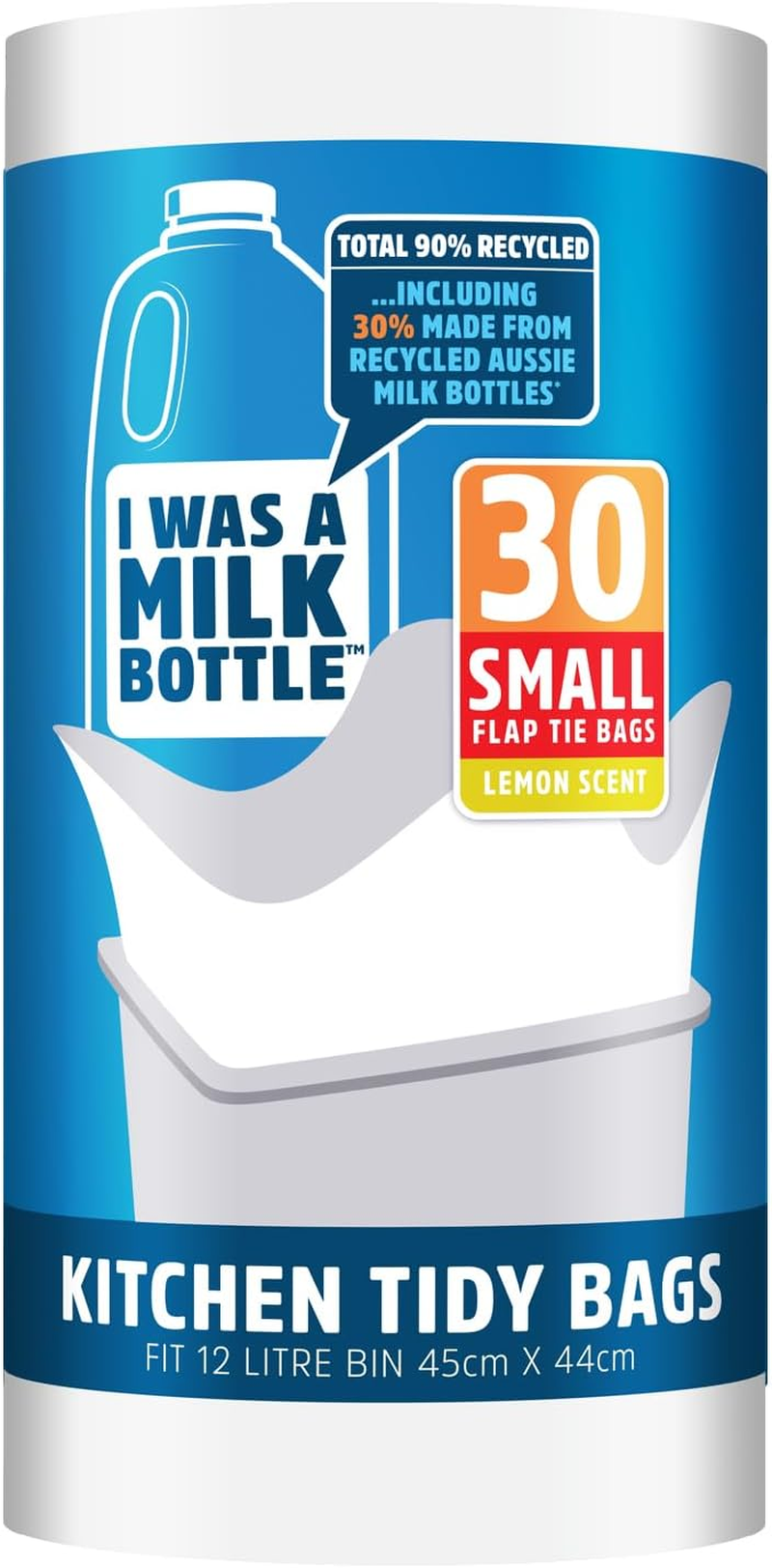 Kitchen Tidy Bags, 12 Litre Capacity, Small (Pack of 30)