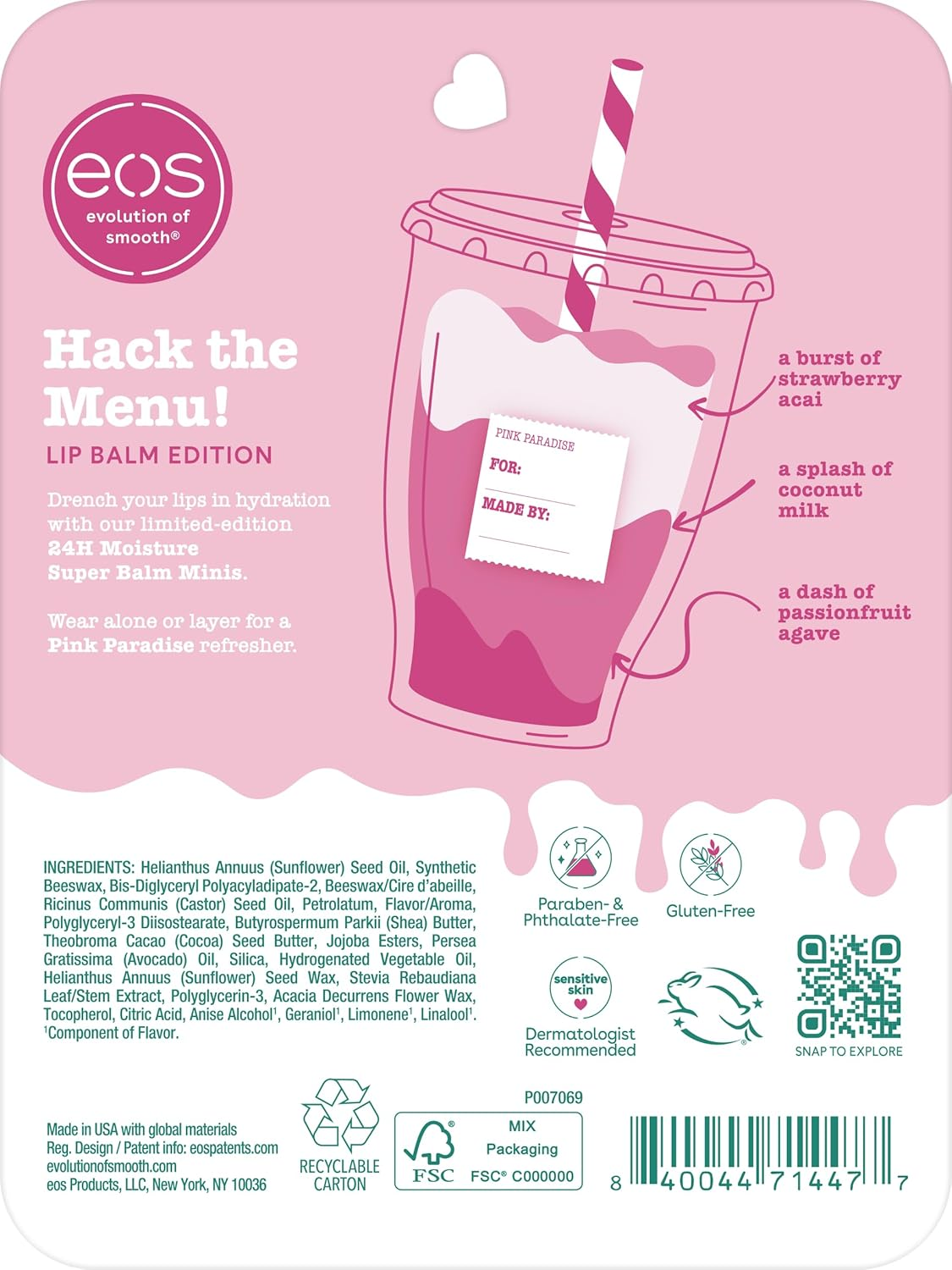 Pink Paradise Mini Tube 3 Pack Blister image number 2