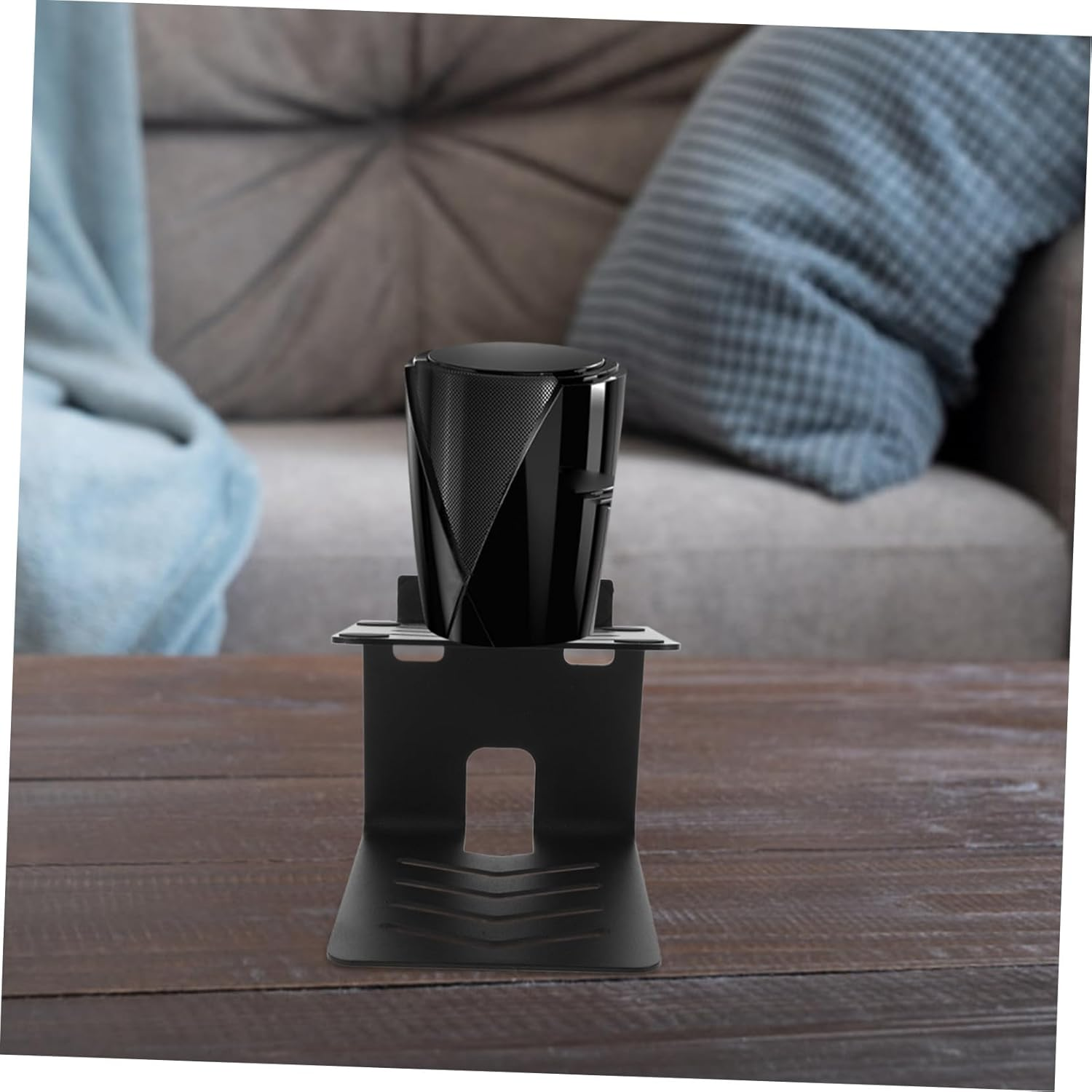 LALADEFIEE Metal Audio Speaker Stand Heightening Rack for Surround and Computer Speakers Monitor Desk Holder for Home Audio Setup Compatible with Bookshelf and Studio Monitors image number 5