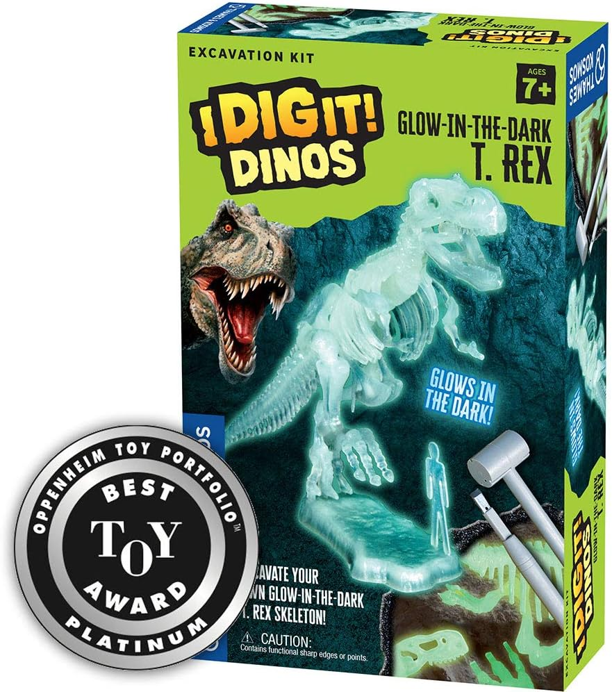 Thames & Kosmos I Dig It Dinos Glow-In-The-Dark T. Rex Excavation | Science Experiment Kit | Glowing Tyrannosaurus Rex Dinosaur Skeleton | Paleontology | 2018 Oppenheim Toy Portfolio Platinum Award image number 4