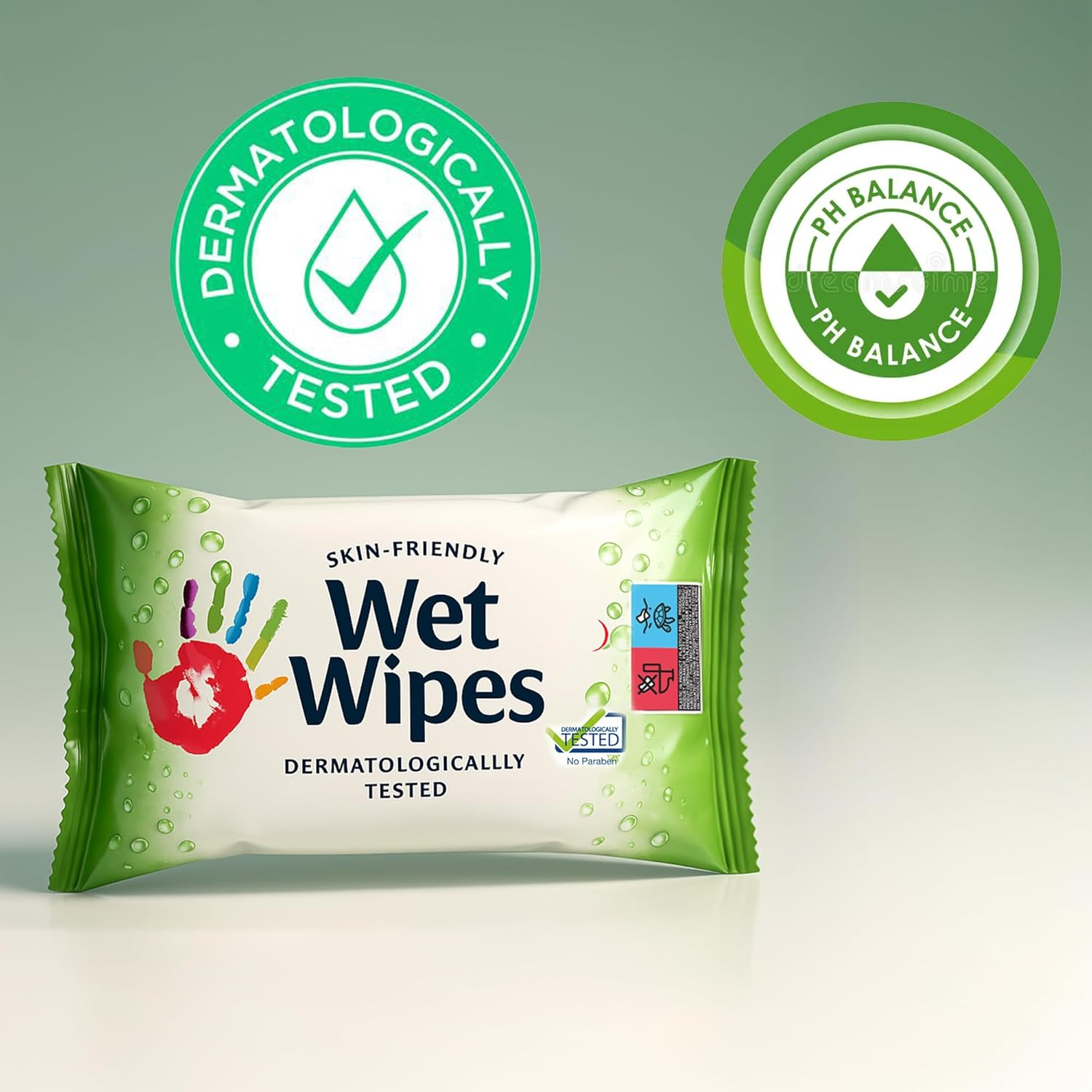 Compact Pocket-Sized Wet Wipes for Skin and Hands, 210 Wipes (14 Pack) &ndash; Practical for Bag, Ideal for Travel,School, Office Use image number 3