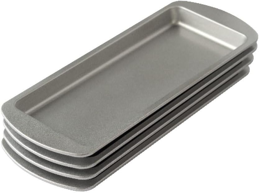 Decora 0070032 4-Piece Set of Moulds 25.5 X 10.5 X 2 H Cm for Rectangular Layered Cakes, Steel image number 2