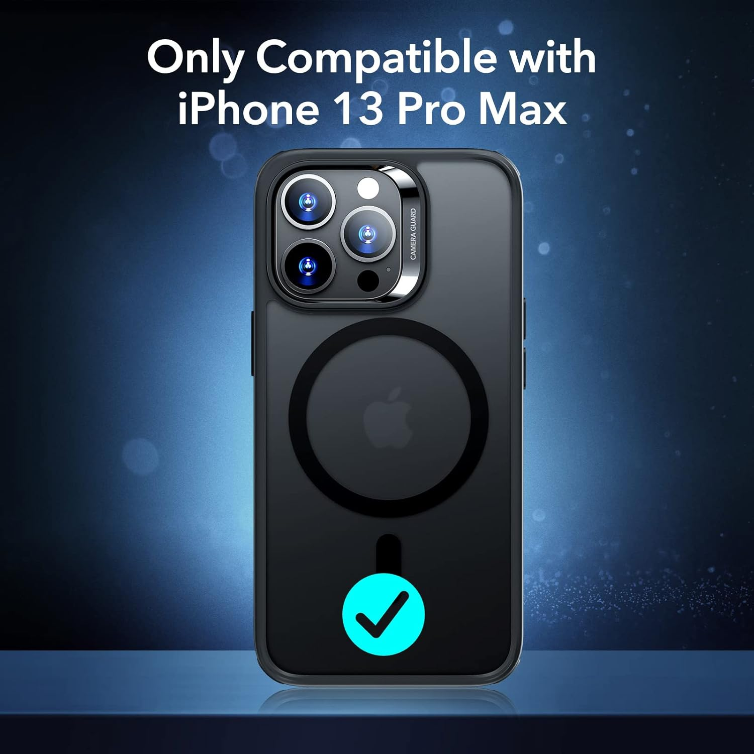 ESR for Iphone 13 Pro Max Case Magsafe, Magnetic Wireless Charging, Military-Grade Protection, Scratch-Resistant Back, Classic Series for Iphone 13 Pro Max Phone Case, Frosted Black image number 5