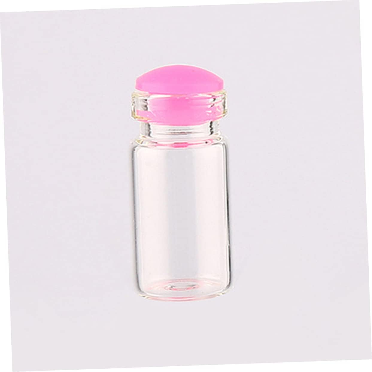 Ciieeo 150Pcs Mini Glass Jars Silicone Plug Small for DIY Wish Bottles for Message Weddings and Party Favors Random Color image number 5