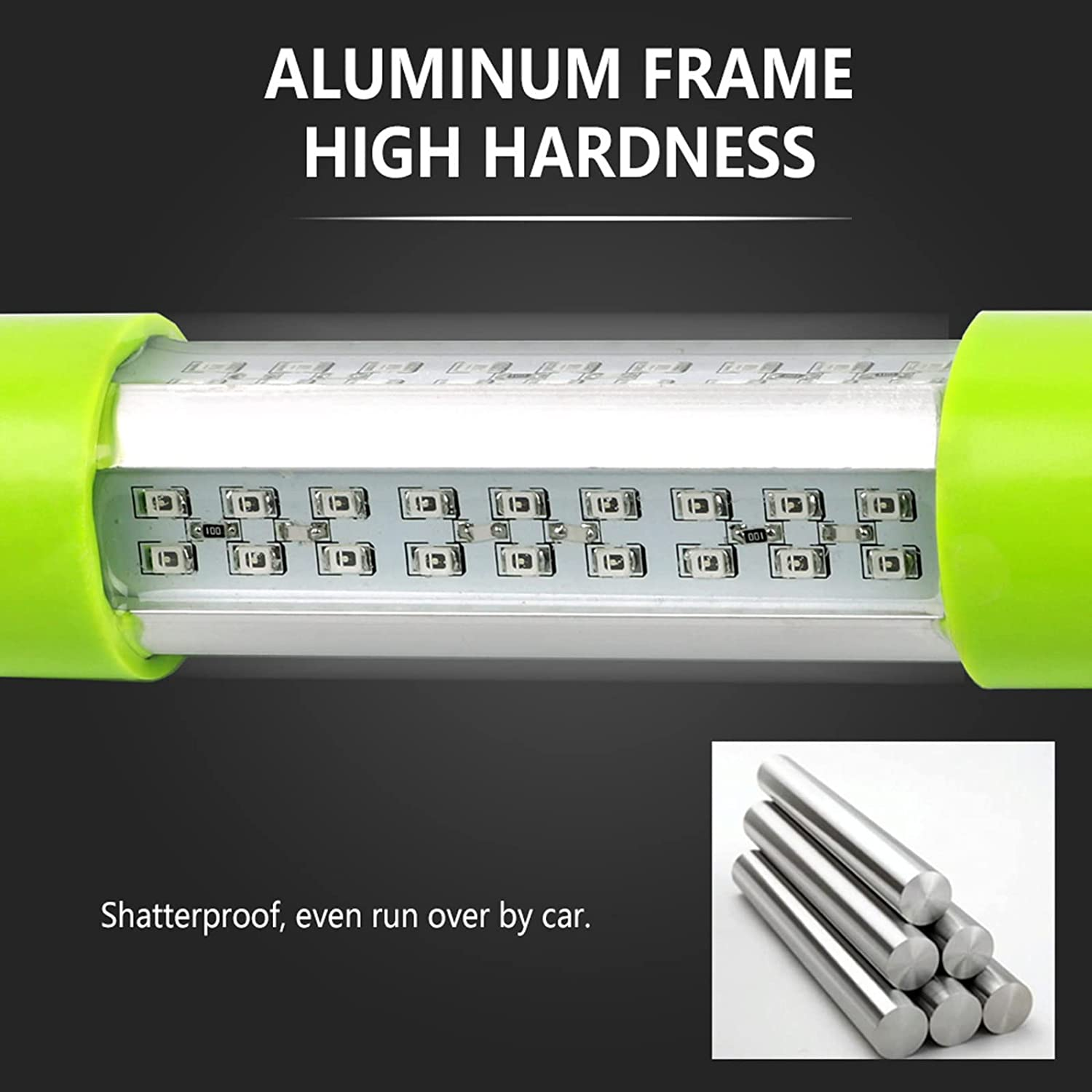 18W 45W DC 12V Green IP68 Waterproof Aluminum Super Bright LED Fish Bait Submersible Dock Underwater Fishing Light Attractants for at Night Snook Crappie with Battery Clamps Cigarette Lighter Plug image number 4