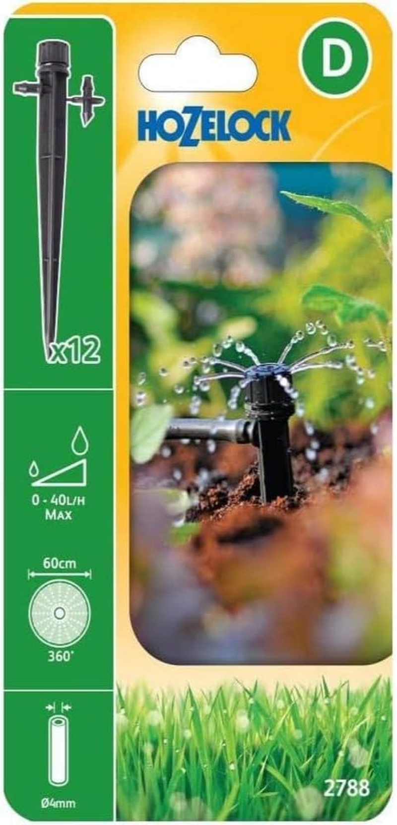 Hozelock End of Line Spike Adjustable Sprinkler 12-Pieces image number 1