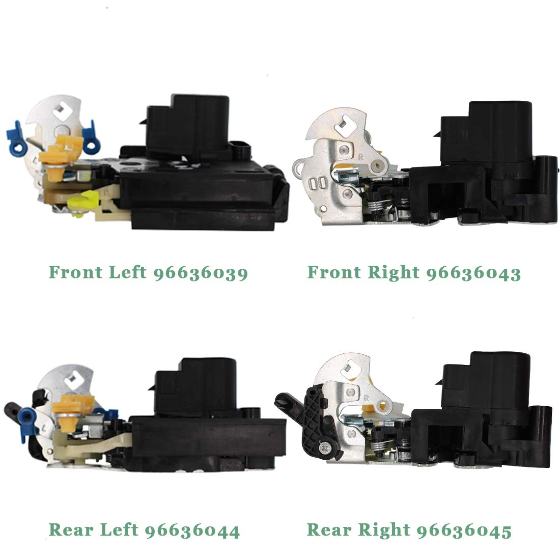 4Pcs Front Left Right and Rear Left Right Door Lock Central Lock Actuator Compatible for Chevrolet Epica Daewoo Tosca OEM # 96636039 96636043 96636044 96636045 image number 5