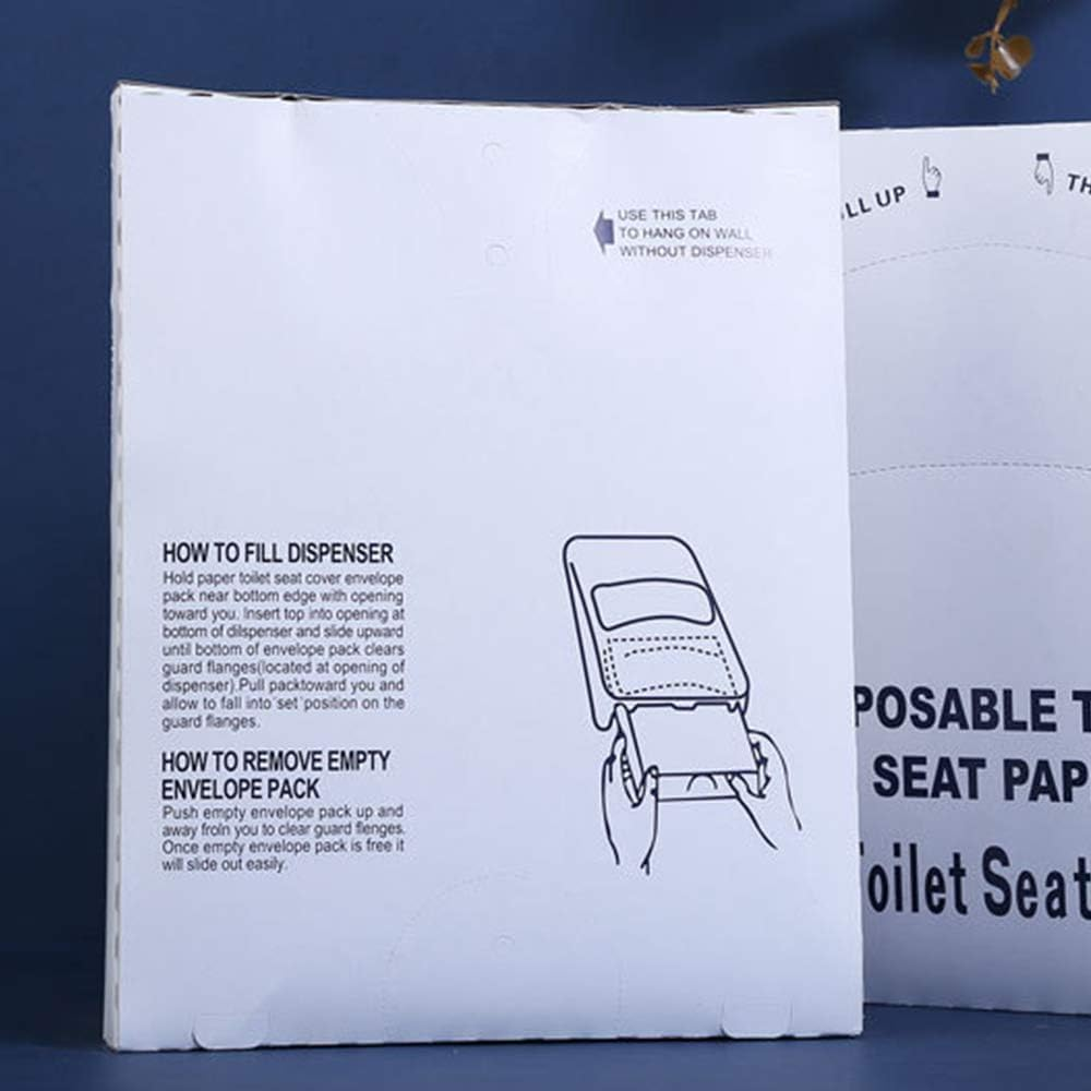 Disposable Toilet Seat Covers for Travel - 200 Count Biodegradable & Flushable, Self-Dissolving Seat Cover for Public Restroom, Fits in Standard Dispensers | for Adults and Kids Travel, Public Restroom Sanitation, Hotels, Bed and Breakfast Owners image number 1