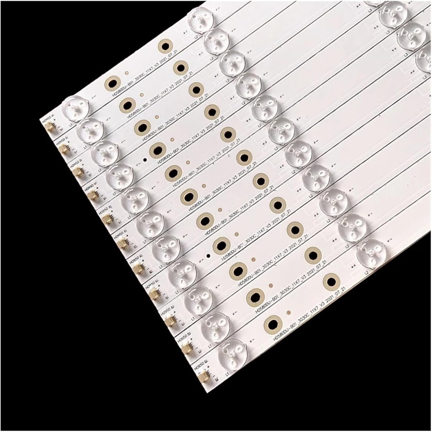 11Pcs 593Mm Led Backlight Strips for Hi.Sen/Se_Hd580Du_B01_3030C_11X7_V3 LED58K320U LED58EC620UA 58K321UW TV Repair
