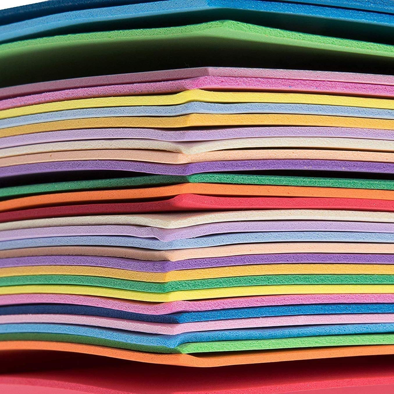 30 Pack of EVA Foam 2Mm Craft Sheets Multi Coloured A4 Size Sheets Craft Supplies image number 3