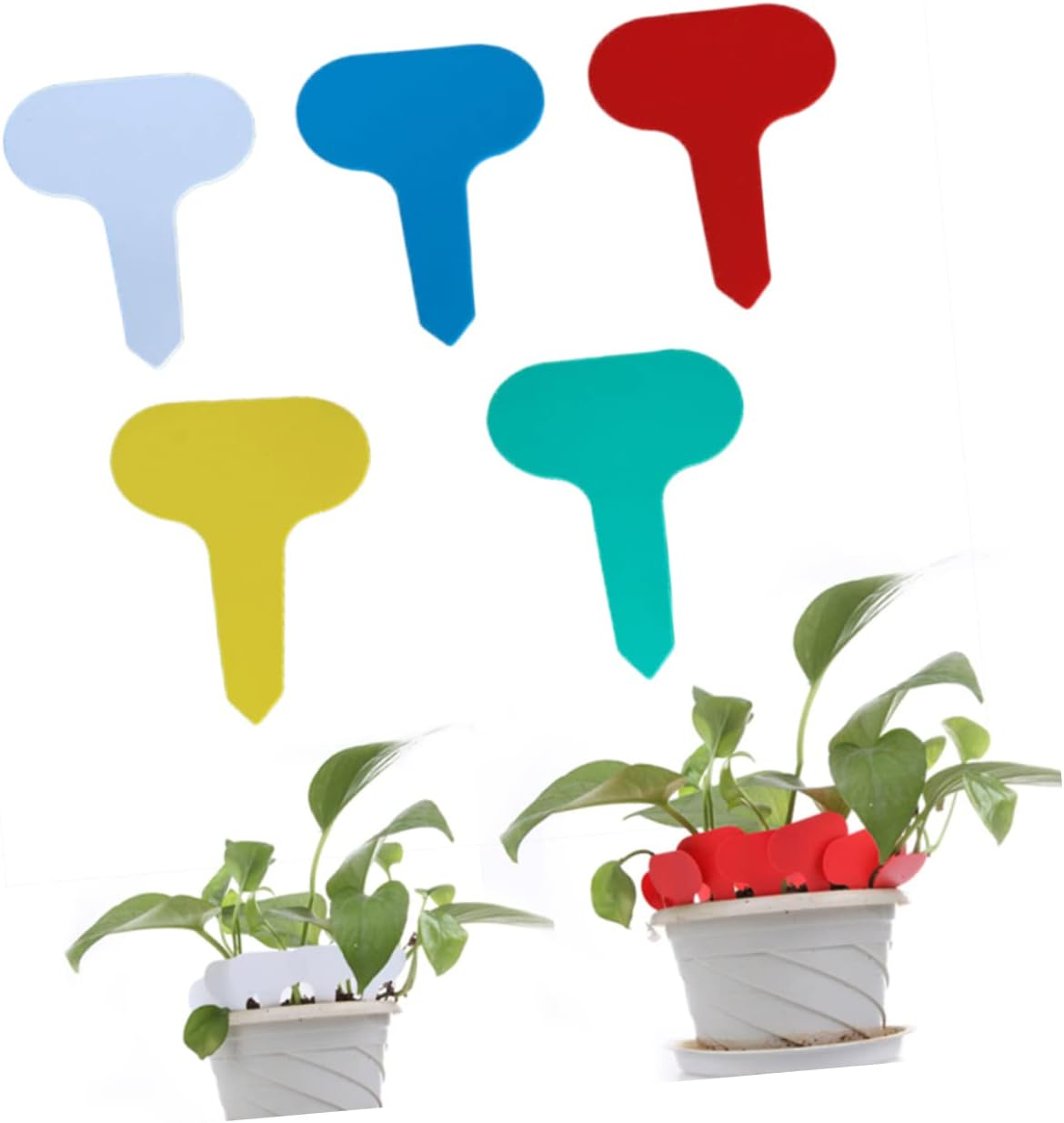 200Pcs Plant Label Plastic Inserted Garden Marker Flower Tag Plant Garden Label For image number 4