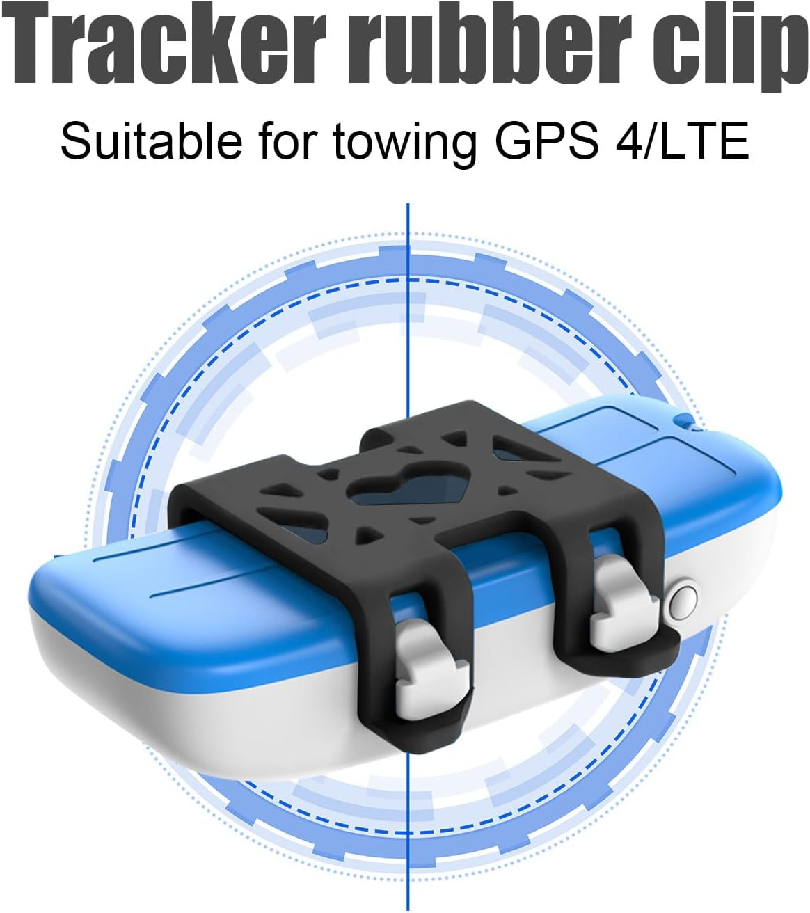 PEUTIER 4Pcs Collar Attachment Clips, GPS Dog Silicone Clips Accessories for Cat Pet Activity Replacement (Black) image number 6