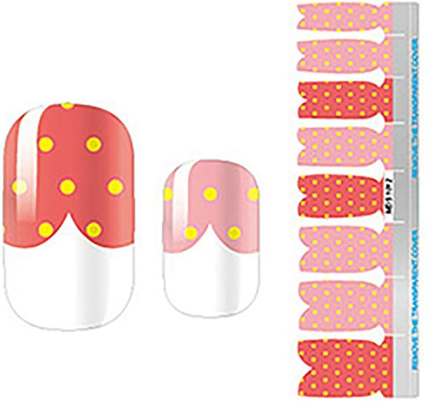 9 Sheets Nail Art Decals Nail Art Stickers Nail Polish Stickers Glitter DIY Self-Adhesive for Girls image number 5