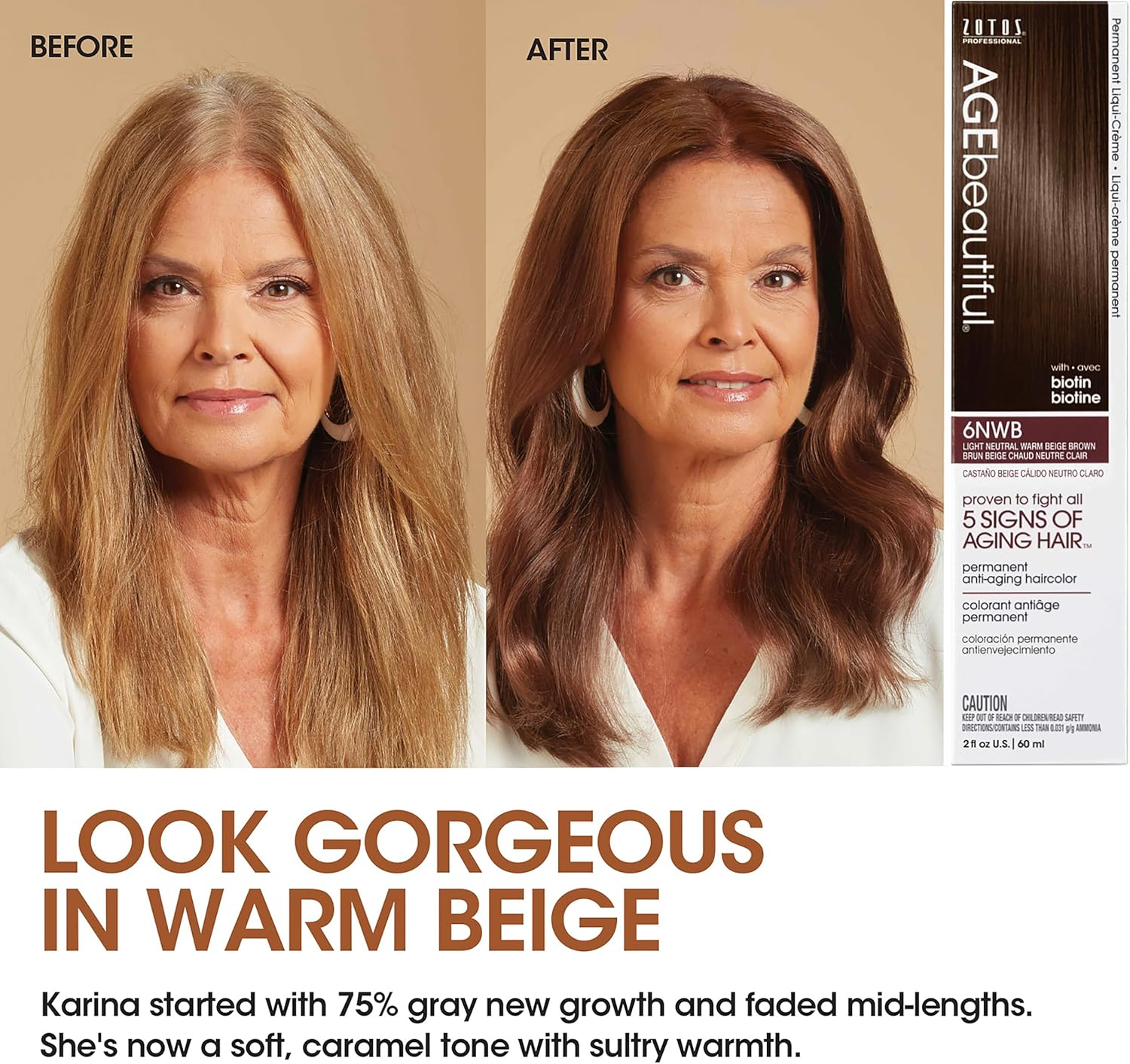 (1N Jet Black) - Agebeautiful Anti-Ageing Permanent Liqui-Creme Haircolor