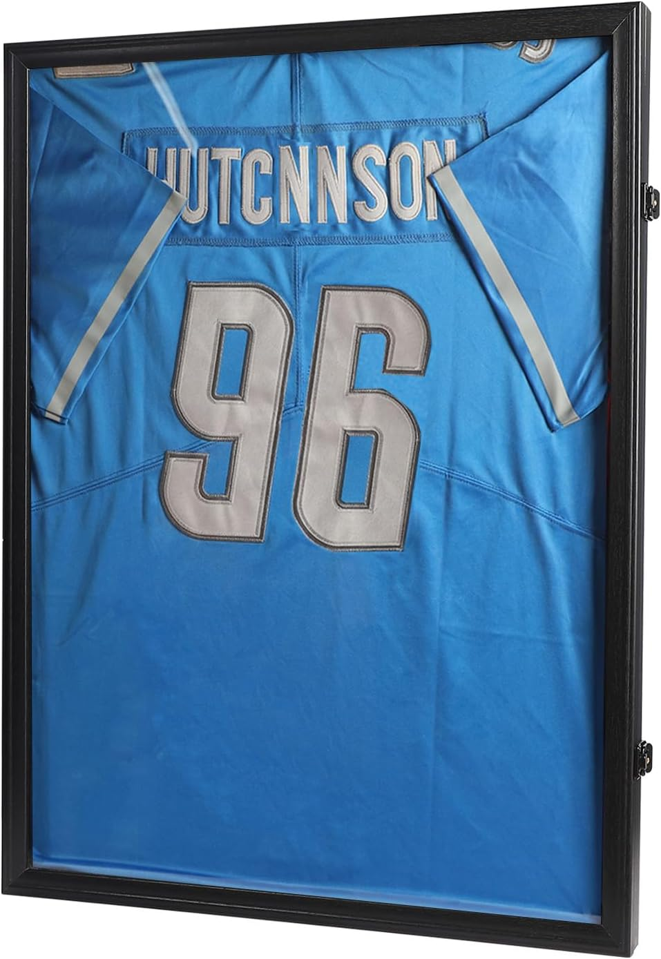 Jersey Frame Display Case - Football Jersey Display Frame - Lockable Jersey Shadow Box with UV Protection Acrylic Door and Hanger for Hockey Soccer Basketball Baseball Shirts, Black image number 5