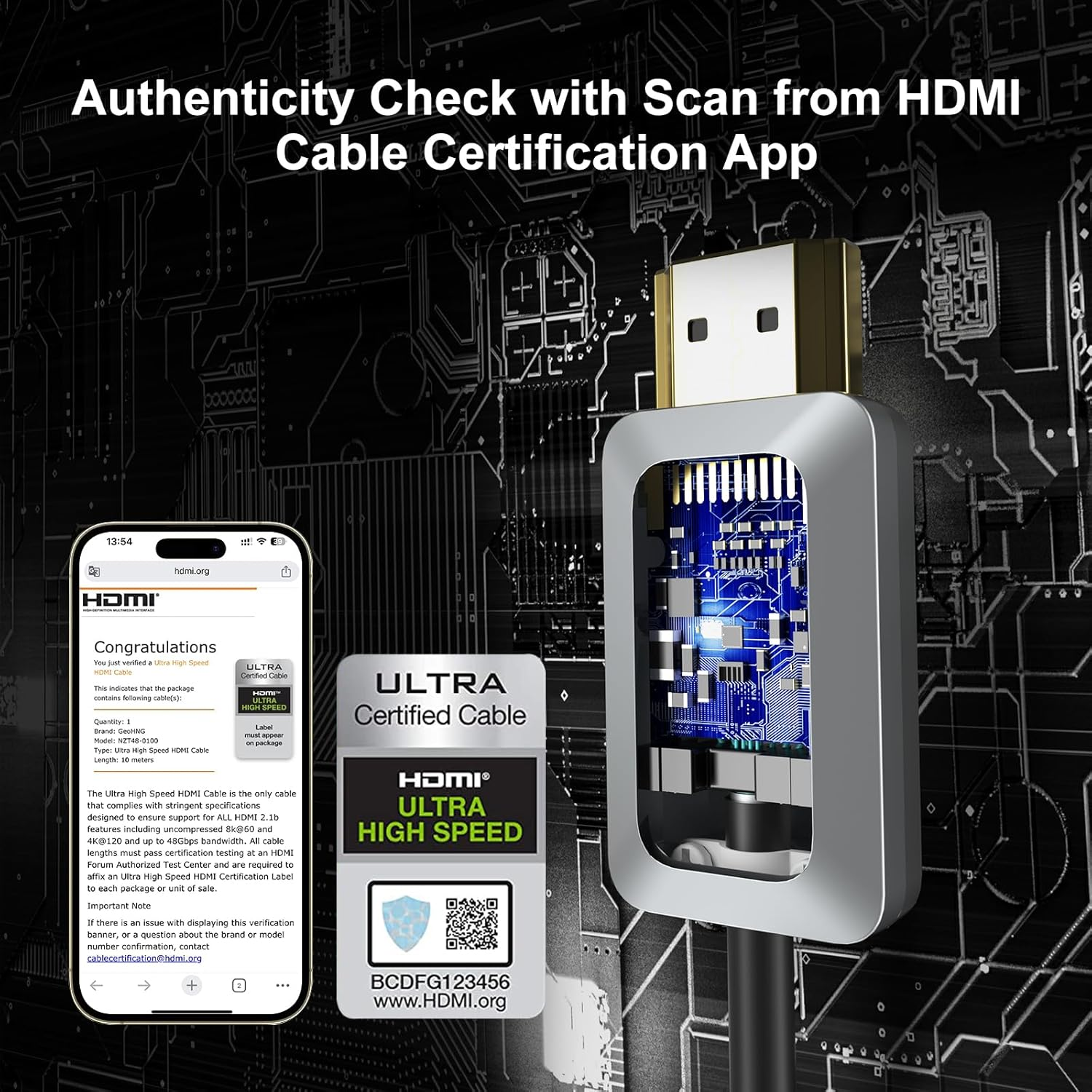 8K Fiber Optic HDMI Cable 7.5M, Certified 48Gbps High-Speed HDMI 2.1 Cable, Support 8K@60Hz 4K@120Hz/144Hz Earc Dolby HDCP 2.2&2.3 HDR10 RTX 3080, Compatible with Ps5/Tv/Xbox Series X/PC image number 3