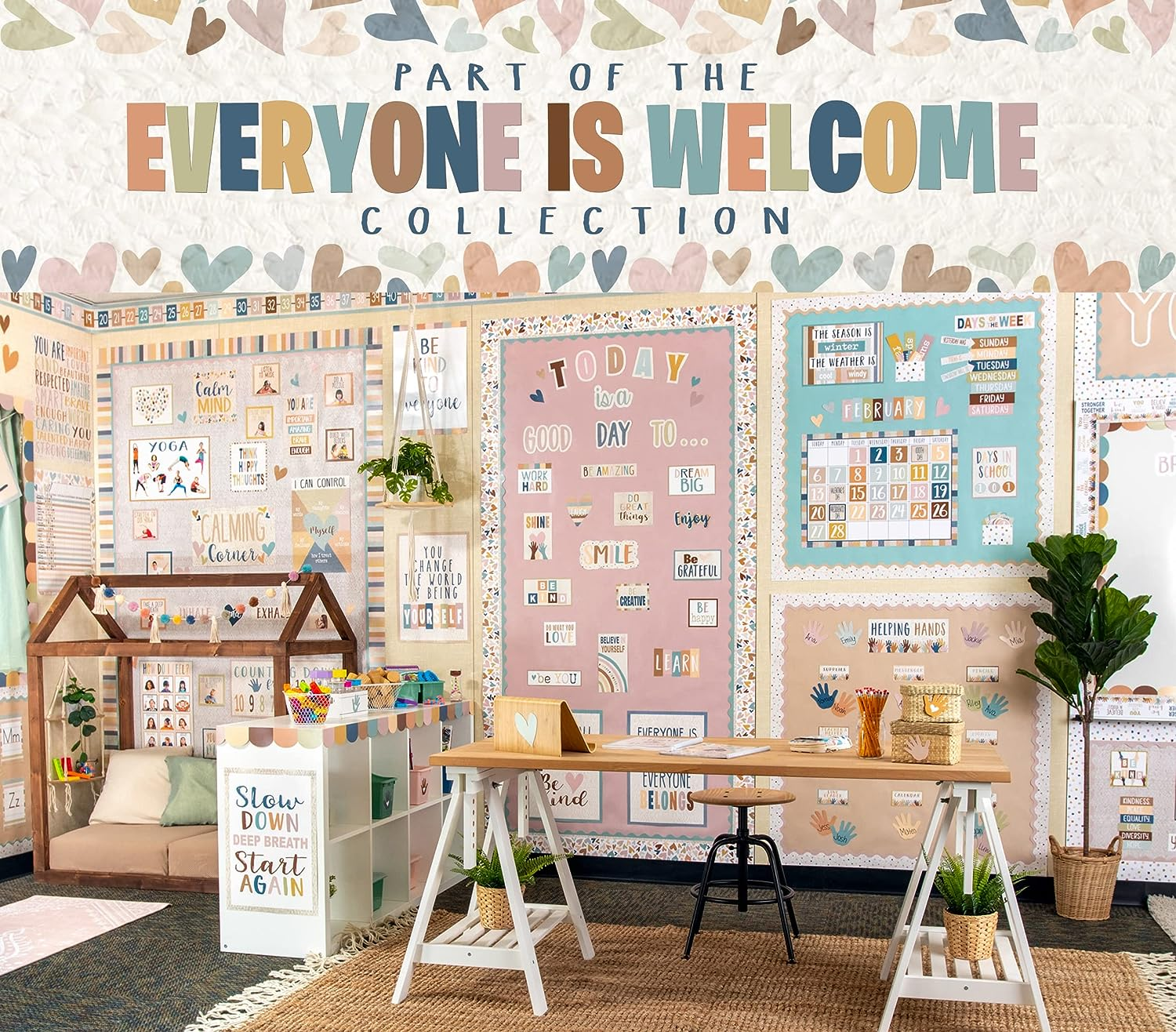 Teacher Created Resources Everyone Is Welcome Painted Dots Straight Rolled Border Trim (TCR8912) image number 2