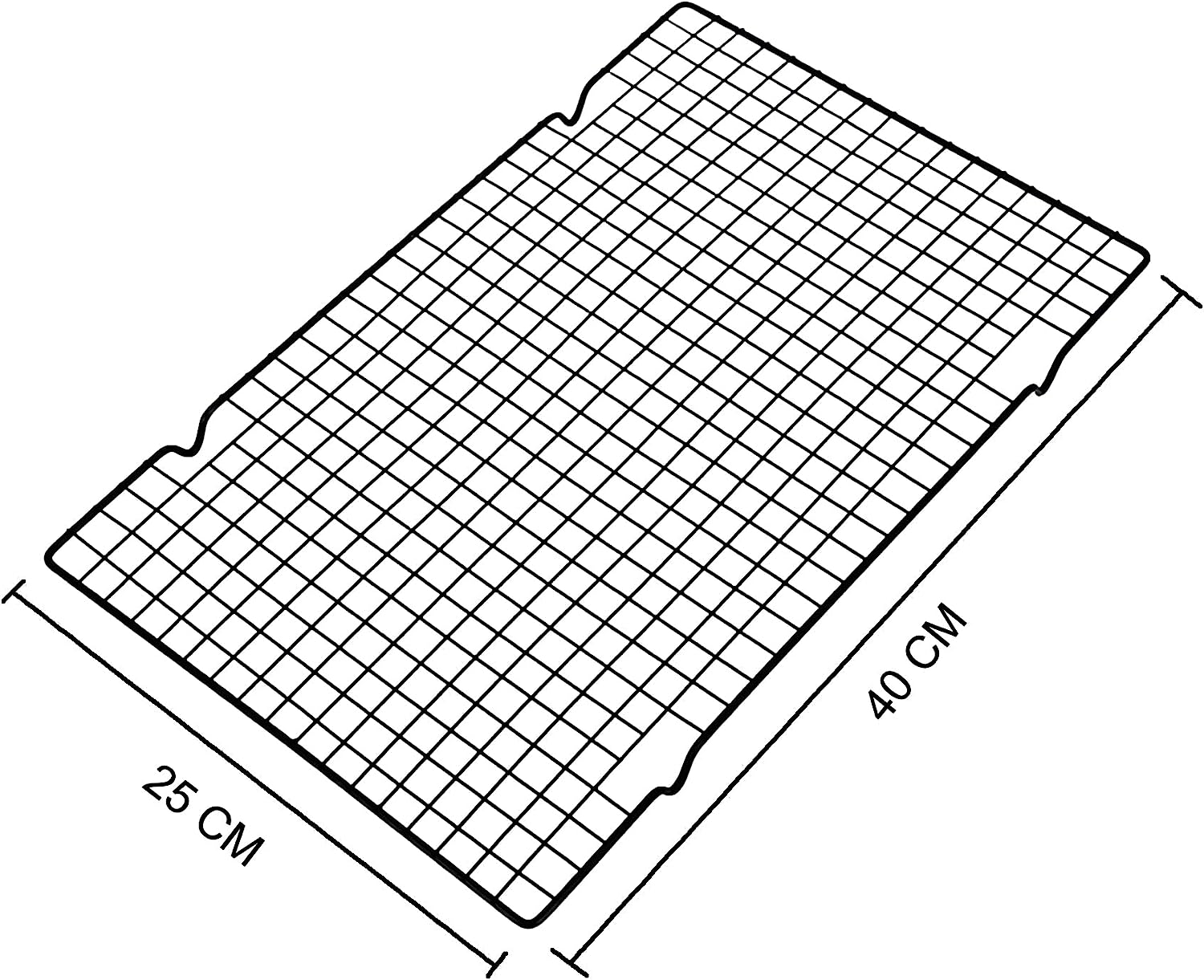 Tongke 2 Pack Cooling Racks for Baking, Nonstick Carbon Steel Cooling Rack/Baking Rack, for Roasting, Grilling, Cooking, Cooling, Oven & Dishwasher Safe (Black,16" X 10" X 0.8") image number 1