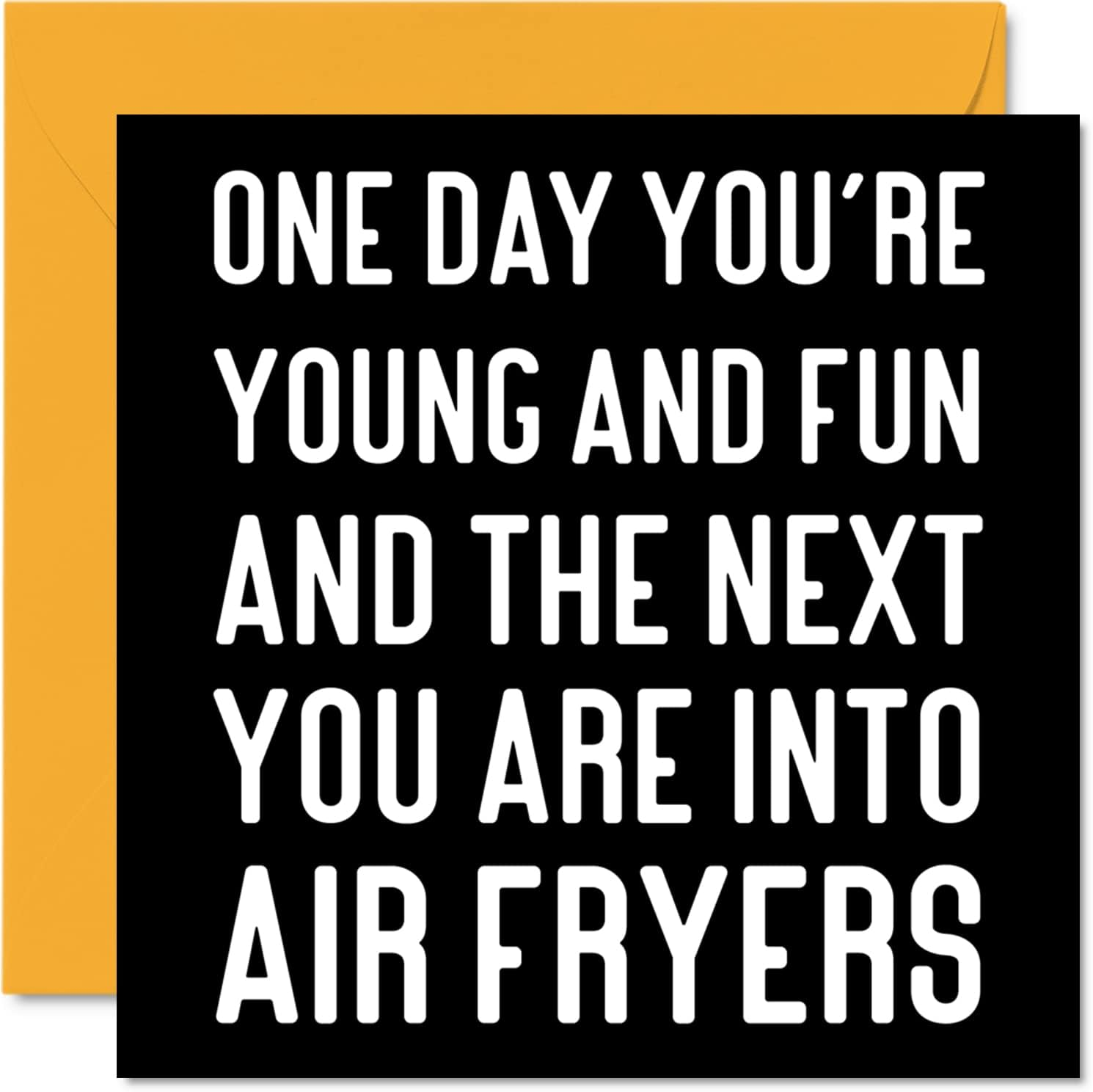 Stuff4 Funny Birthday Cards for Women Men - Air Fryers - Rude Birthday Cards for Her Him Mum Dad Brother Sister Friend Colleague, 145Mm X 145Mm Joke Humour Banter Bday Greeting Cards image number 1