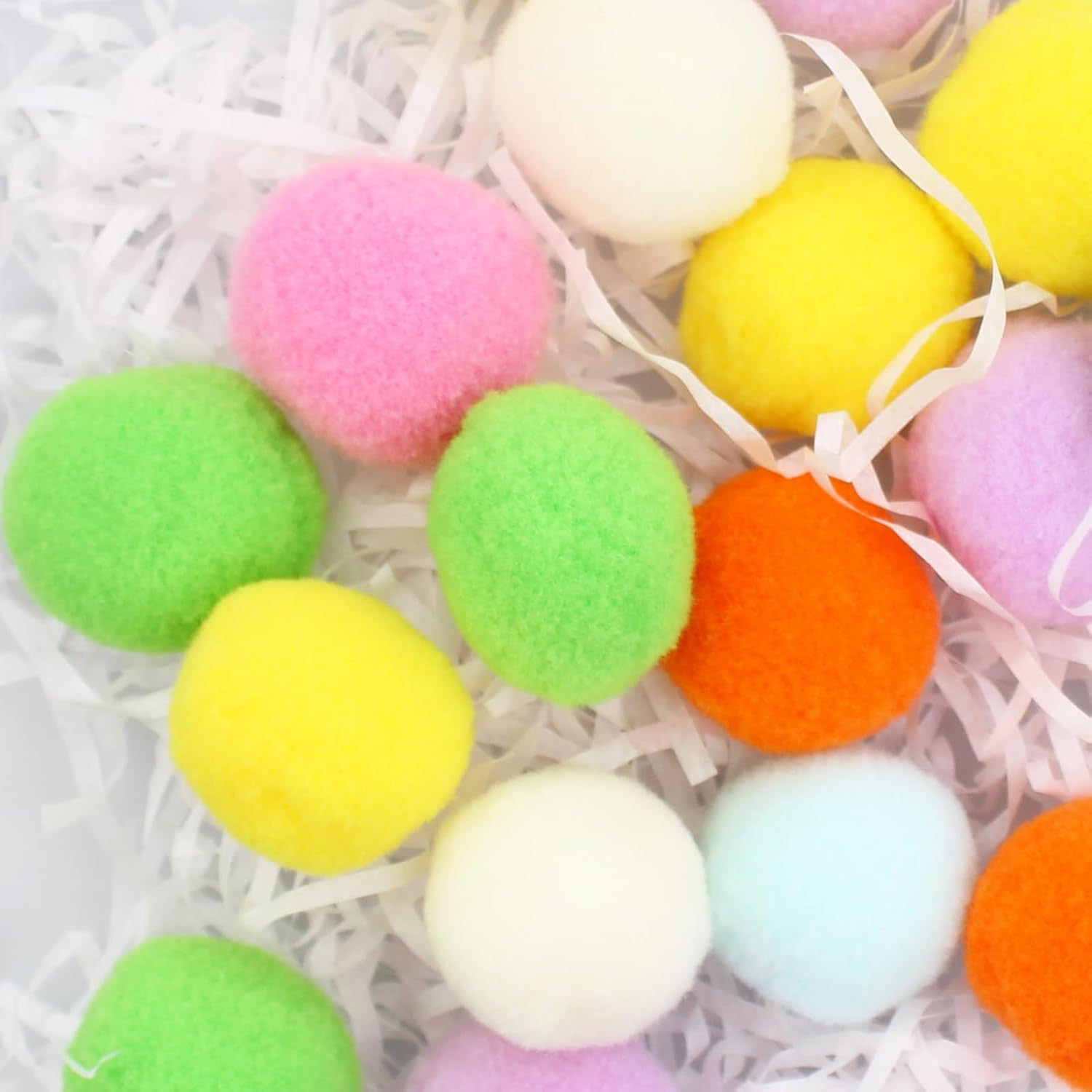 CDRPD Pack of 20 Cat Balls, 3 Cm, Plush Ball, Play Ball, Training Toy, Felt Balls for Cats, Colourful image number 2