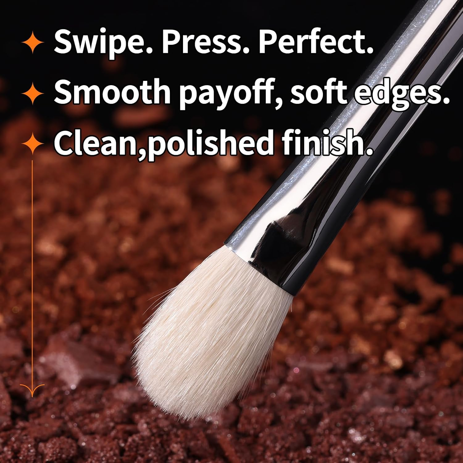 Albeaut Eyeshadow Brush, Eye Makeup Brush Even Eyeshadow Applicators with Soft Wool Bristles image number 6