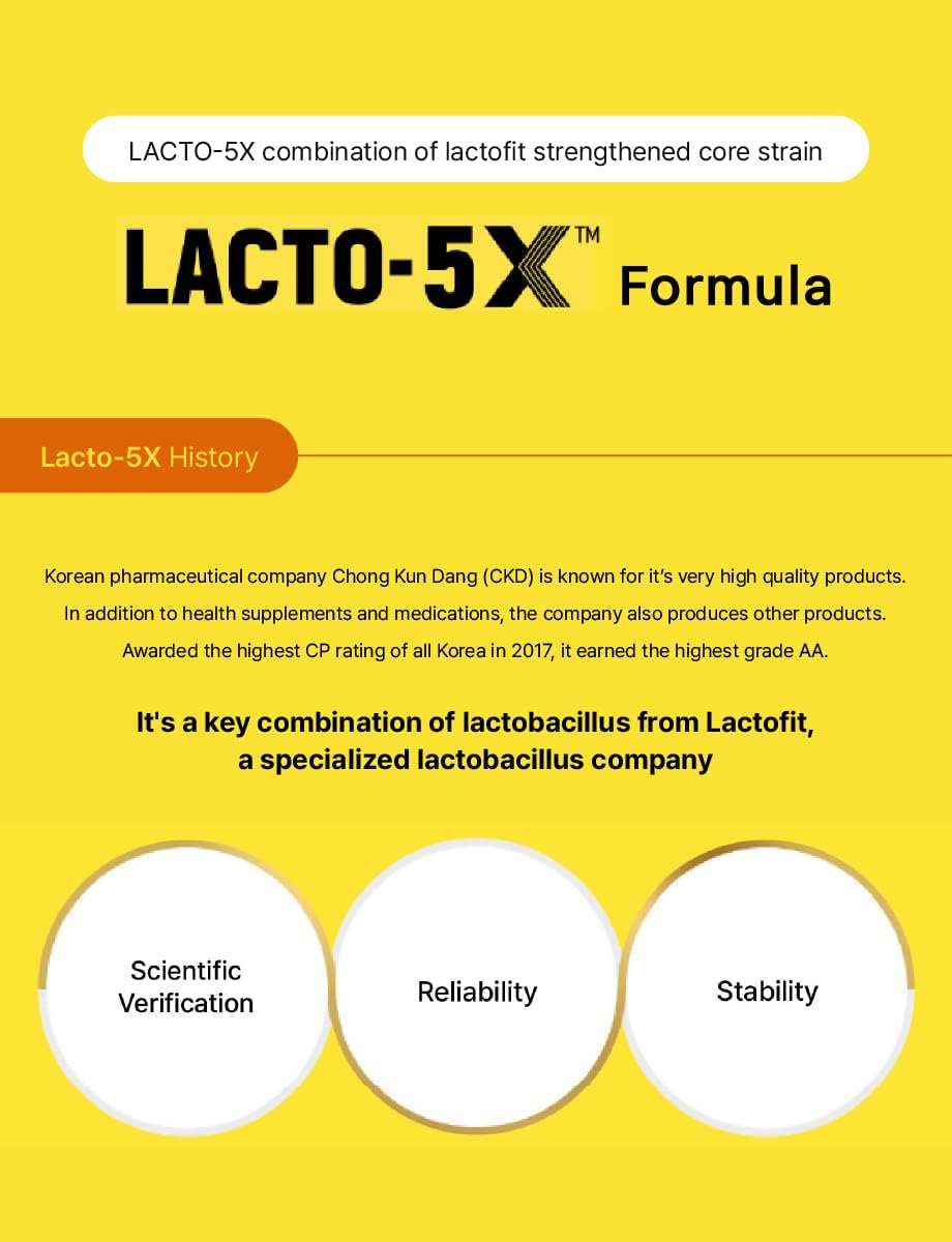 FARMER QUEEN [CKD] Lacto-Fit Gold 3 Pack (2,000Mg X 150 Sticks) Synbiotics Good for Gut Health 1Billion CFU Probiotics & Prebiotics Supplement image number 1